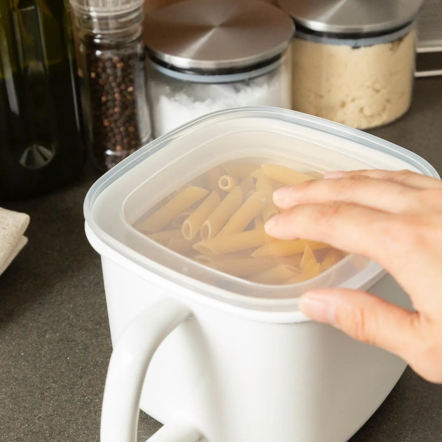 Premium Fujihoro Enamel Miso Soup Container - Airtight Japanese-Style Food Storage for Soup, Noodles & Leftovers - Ideal for Home Kitchens, Meal Prep & Bento Boxes