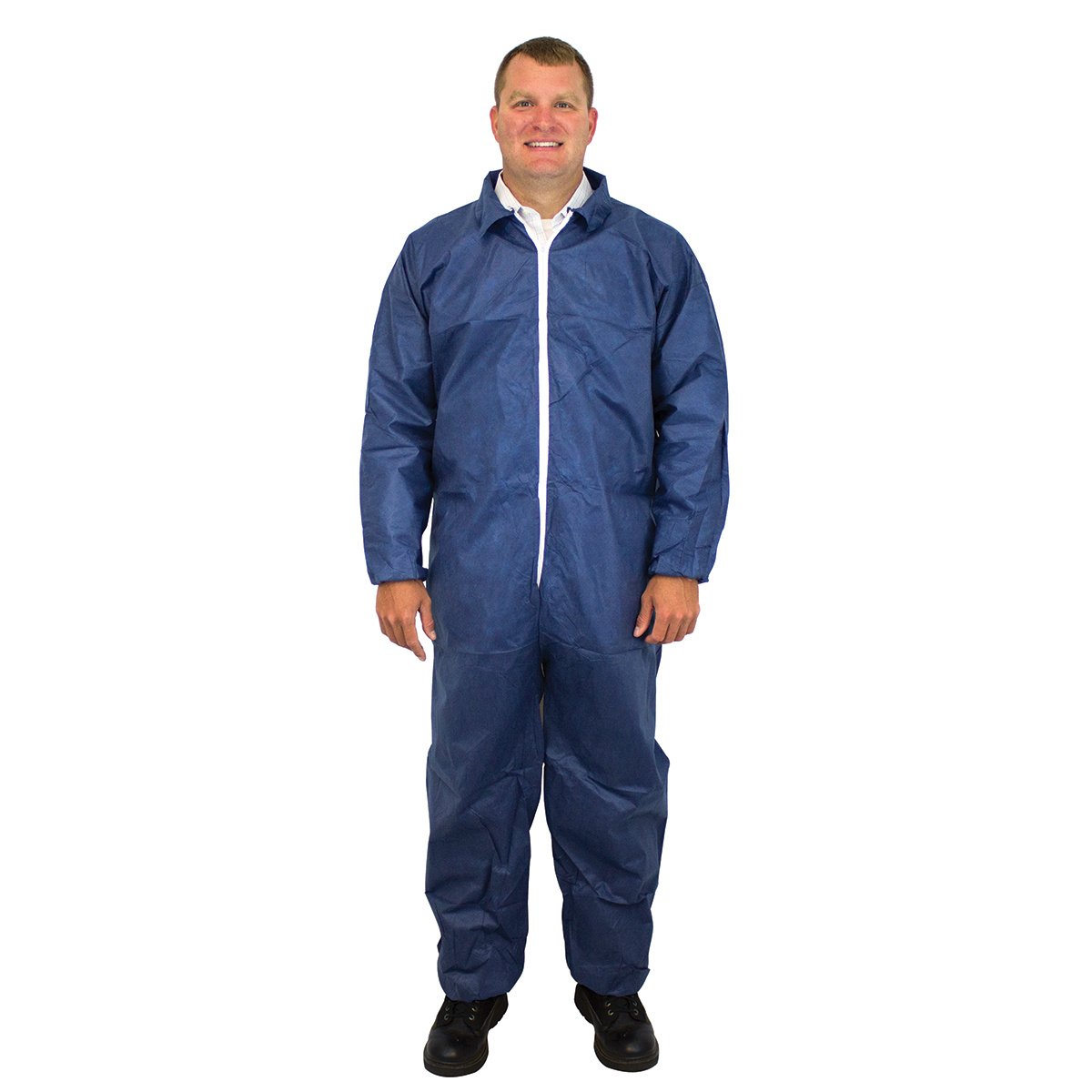 FIVE ROCK® Heavy Duty Disposable Coveralls - Protective Work Suit for Construction, Painting, Cleaning & Hazardous Environments | OSHA Compliant Safety Gear