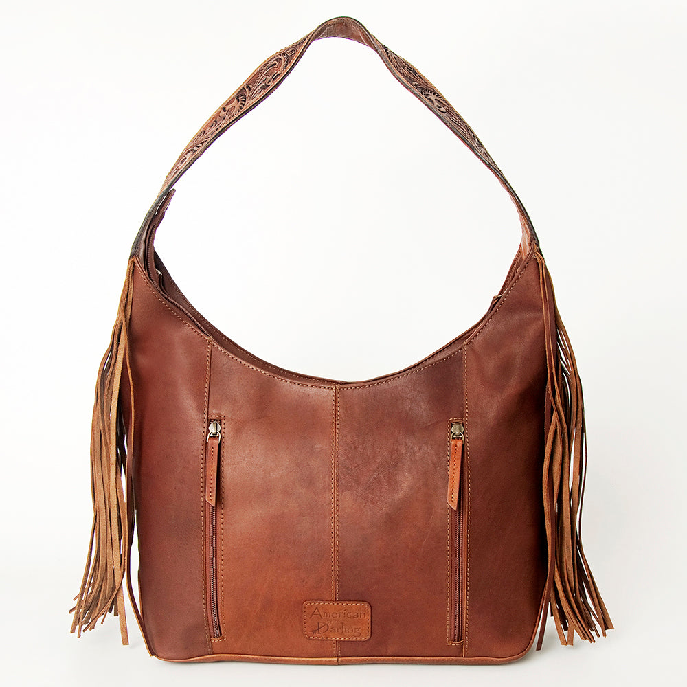 American Darling ADBGI179 Genuine Leather Hobo Handbag for Women - Western Style Crossbody Purse for Casual Outings, Work & Travel