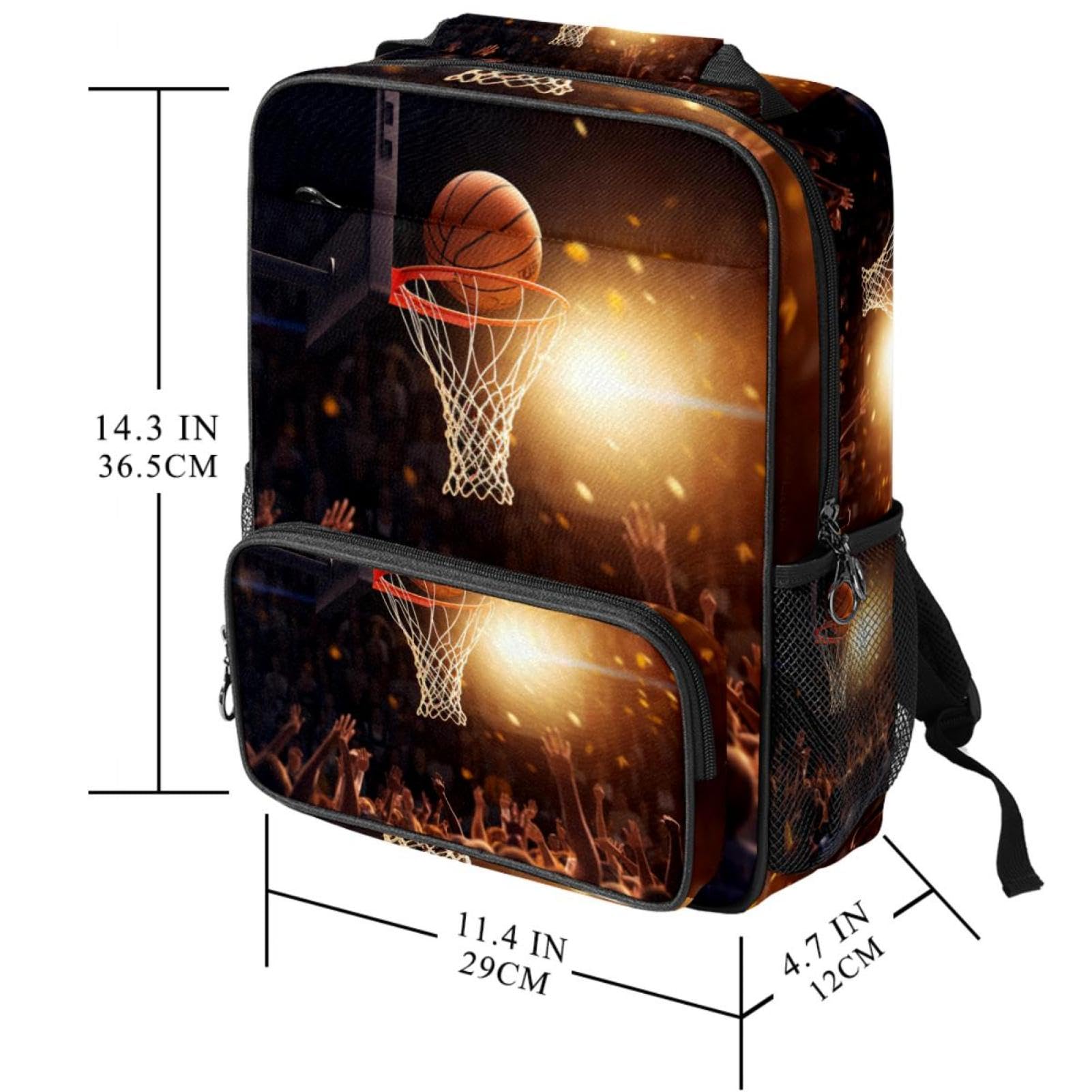 Best Travel Backpack for Men & Women - Durable Basketball Backpack with Hoop - Perfect for Gym, Sports & Outdoor Adventures