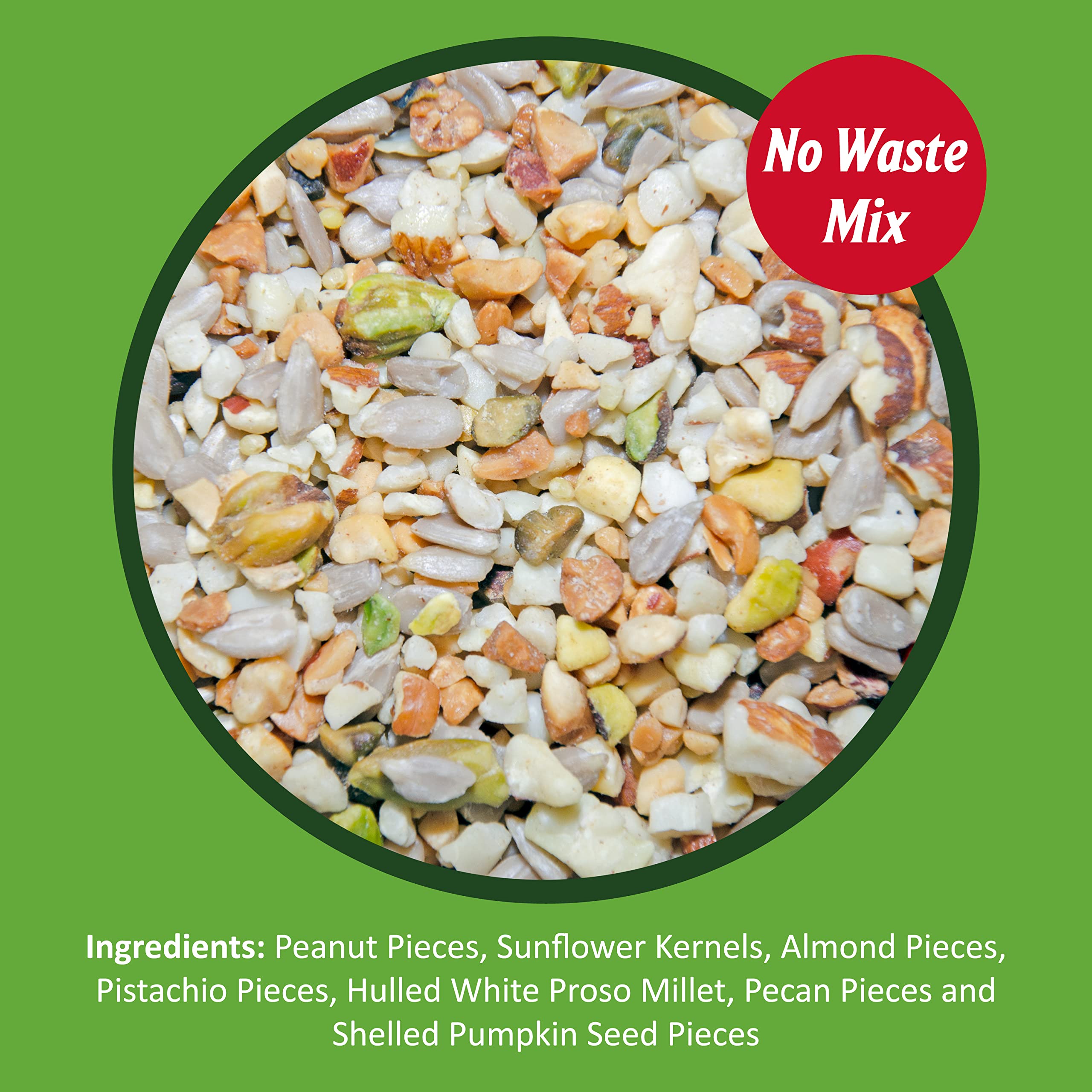 Lyric Fine Tunes No Waste Wild Bird Seed Mix - Premium 15lb Bag for Bluebirds, Finches, Chickadees & More - Attracts Colorful Songbirds to Your Backyard - Perfect for Bird Feeders, Gardens & Wildlife Watching