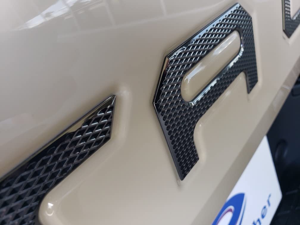 2022-2025 Santa Cruz Tailgate Insert Letters - Black Chrome & Satin Black Custom Emblem | EyeCatcher Brand | Perfect for Truck Customization, Car Show Accessories & Off-Road Vehicle Styling