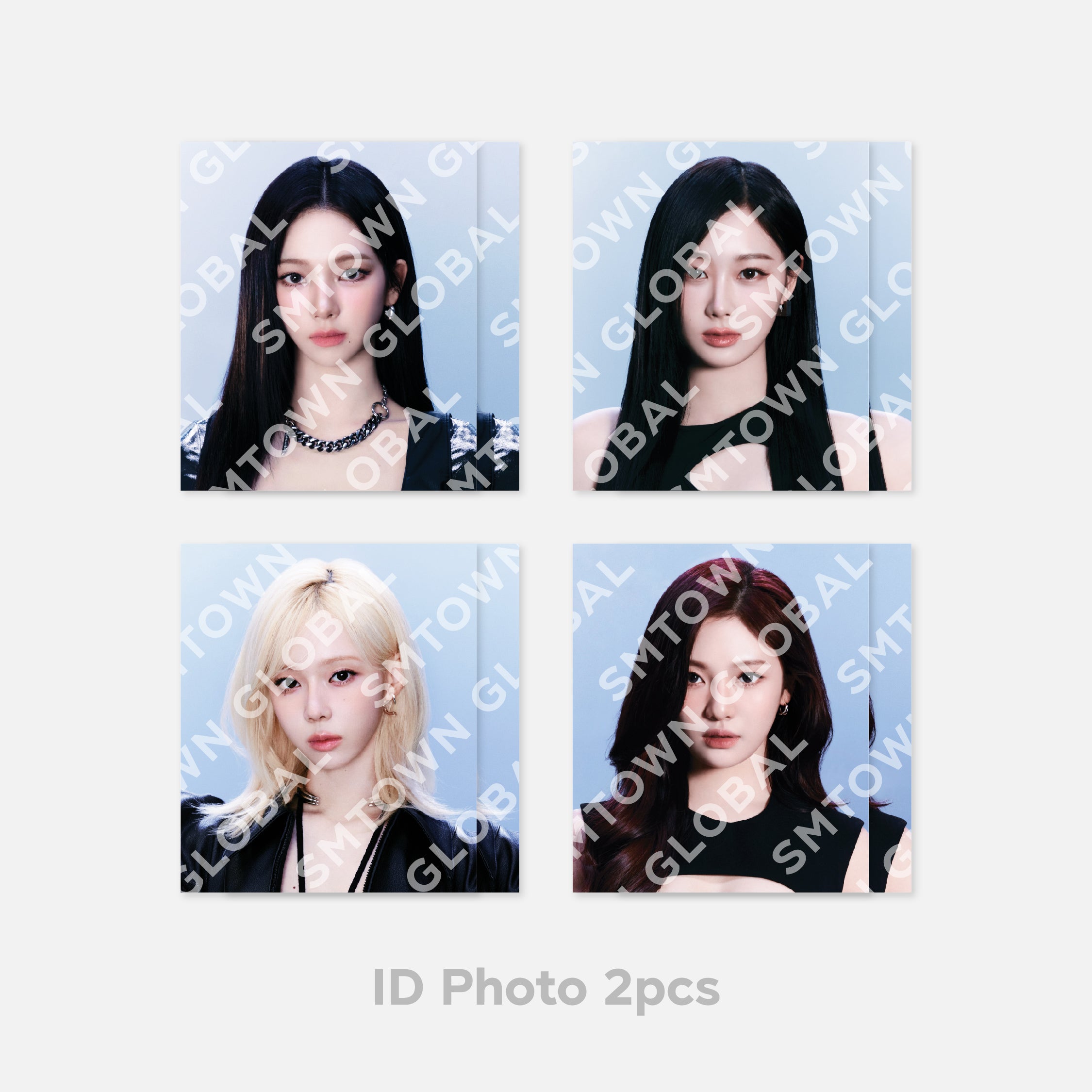 2024 aespa LIVE TOUR SYNK: PARALLEL LINE Official ID Photo Holder Set - Perfect for K-Pop Fans, Concert Memorabilia & Photo Display