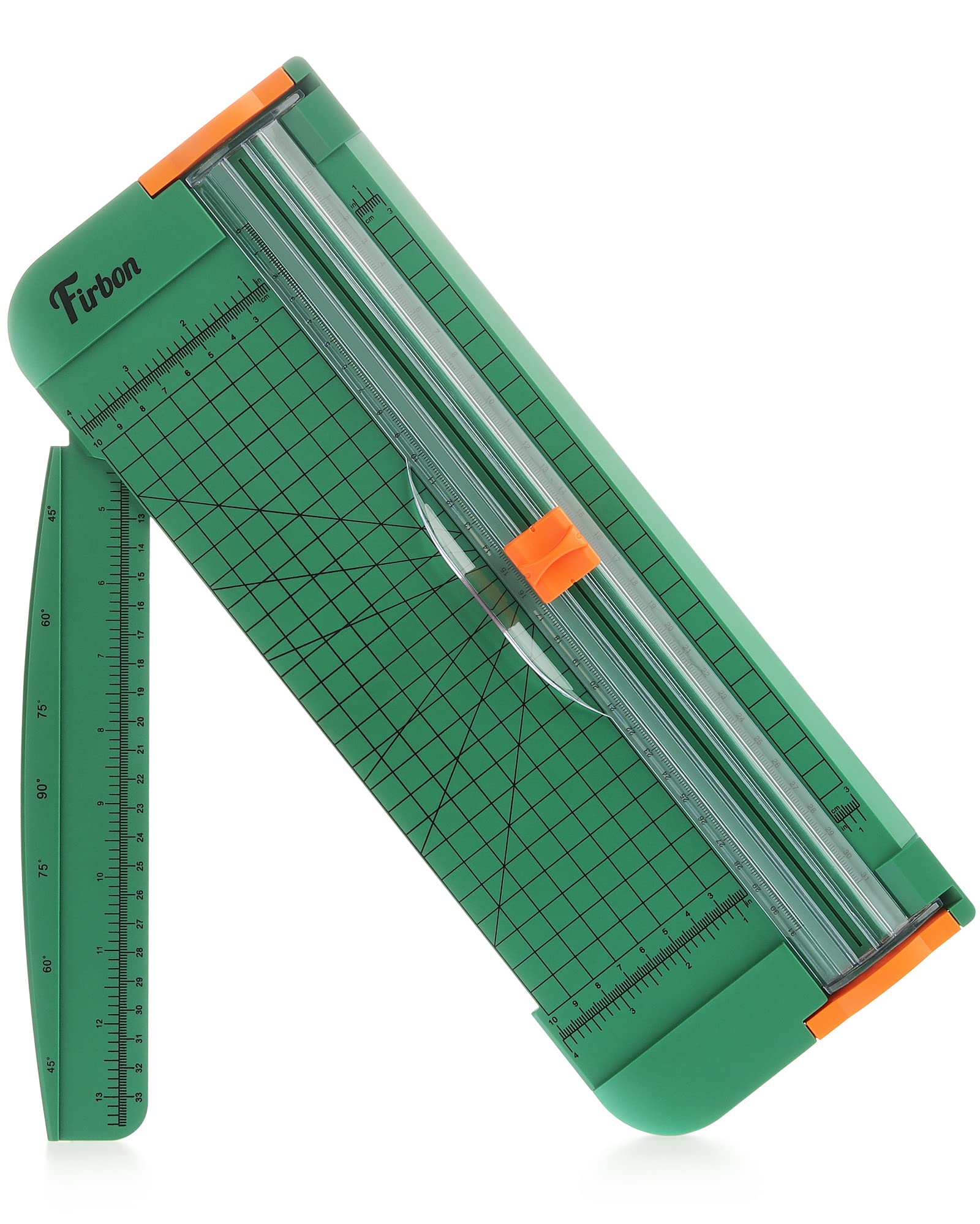 Firbon 12 Inch A4 Paper Cutter with 5 Replacement Blades - Precision Paper Trimmer with Side Ruler for Scrapbooking, Crafting, Coupon Cutting, Label Making, Cardstock Projects - Perfect for Home Office, School & DIY Enthusiasts