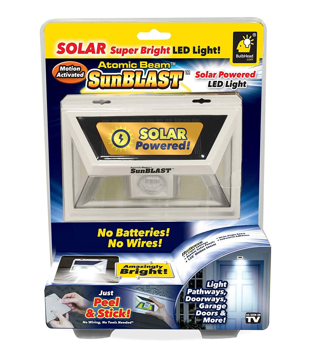 Atomic Beam Sunblast - High-Powered LED Flashlight with Long Battery Life - Perfect for Camping, Hiking, and Emergency Preparedness