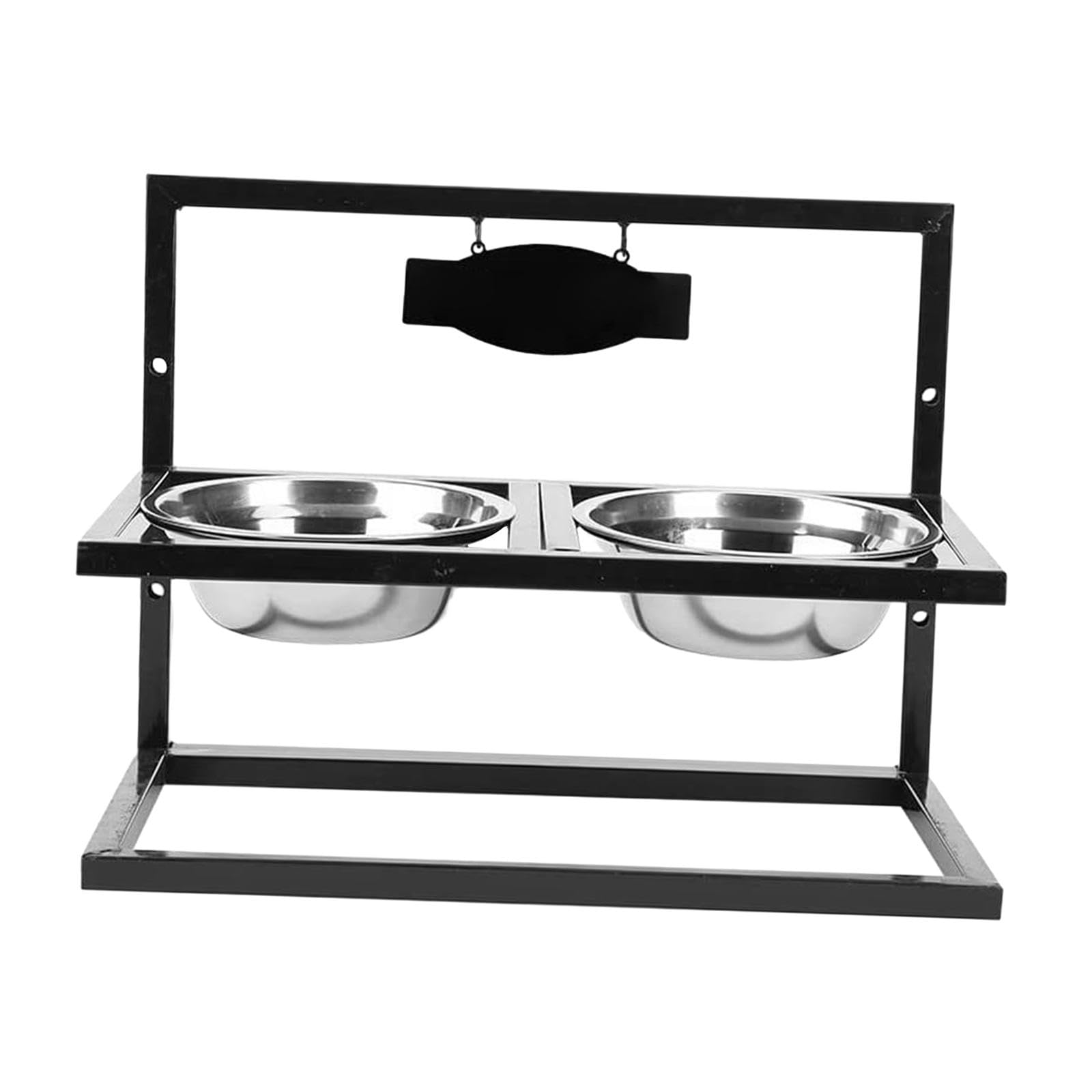 Premium Raised Dog Bowls with Stand - Adjustable Elevated Pet Feeder for Small & Large Dogs, Cats & Puppies - Perfect for Dining, Feeding & Watering - Ideal for Home, Kitchen & Outdoor Use