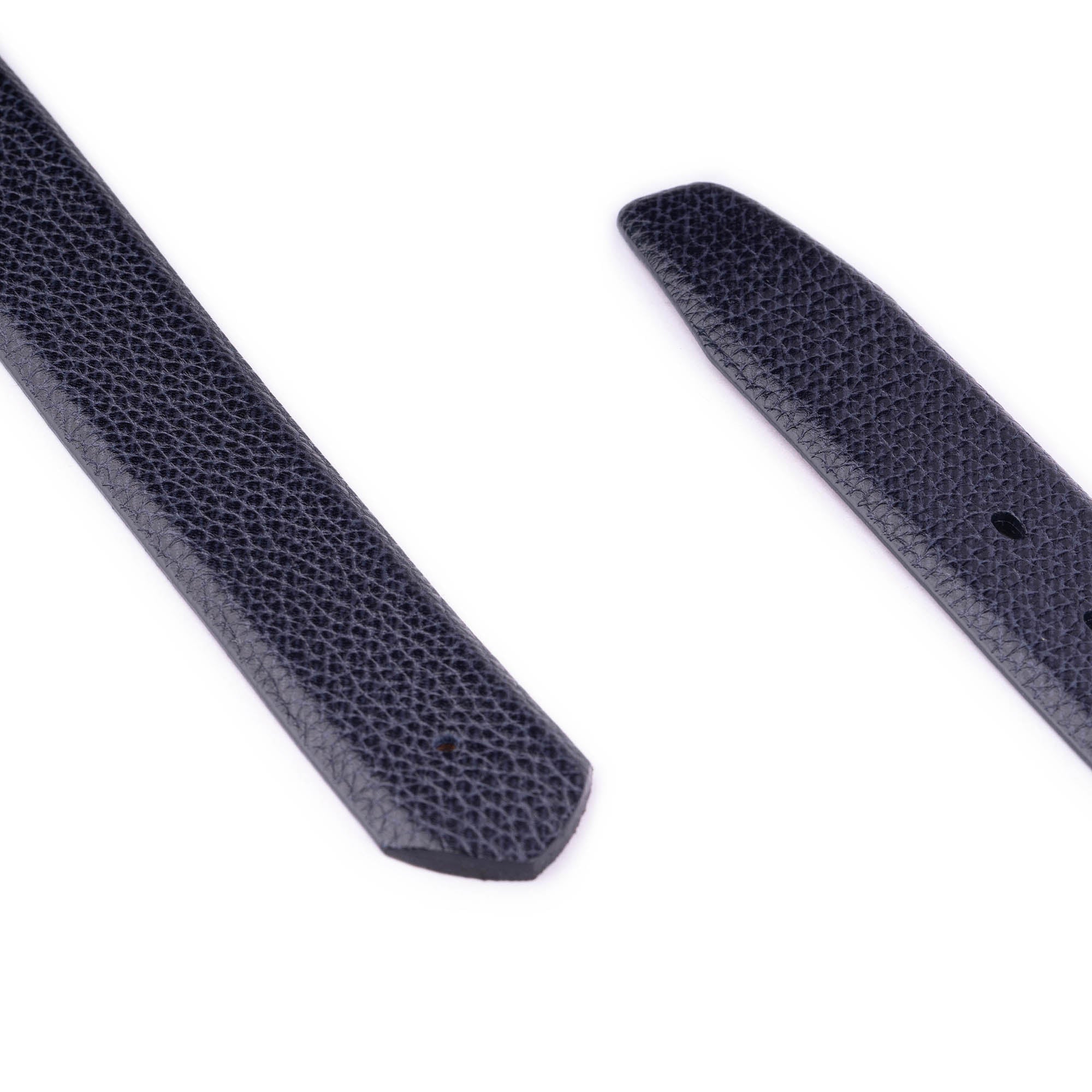 Premium Genuine Blue Leather Belt Strap Replacement for Montblanc Men's Watches | Formal & Business Wear Accessory | Dress Watch Band for Office & Special Occasions