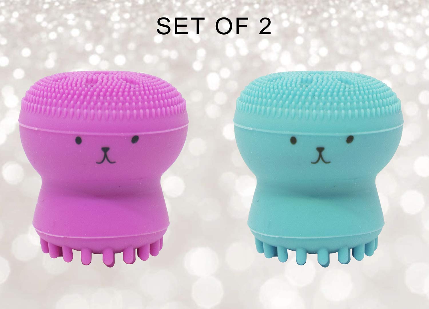 Majik All-in-One Deep Pore Cleansing Sponge & Facial Brush - Exfoliating Face Scrub Massager for Women & Girls | Perfect for Daily Skincare & Makeup Removal