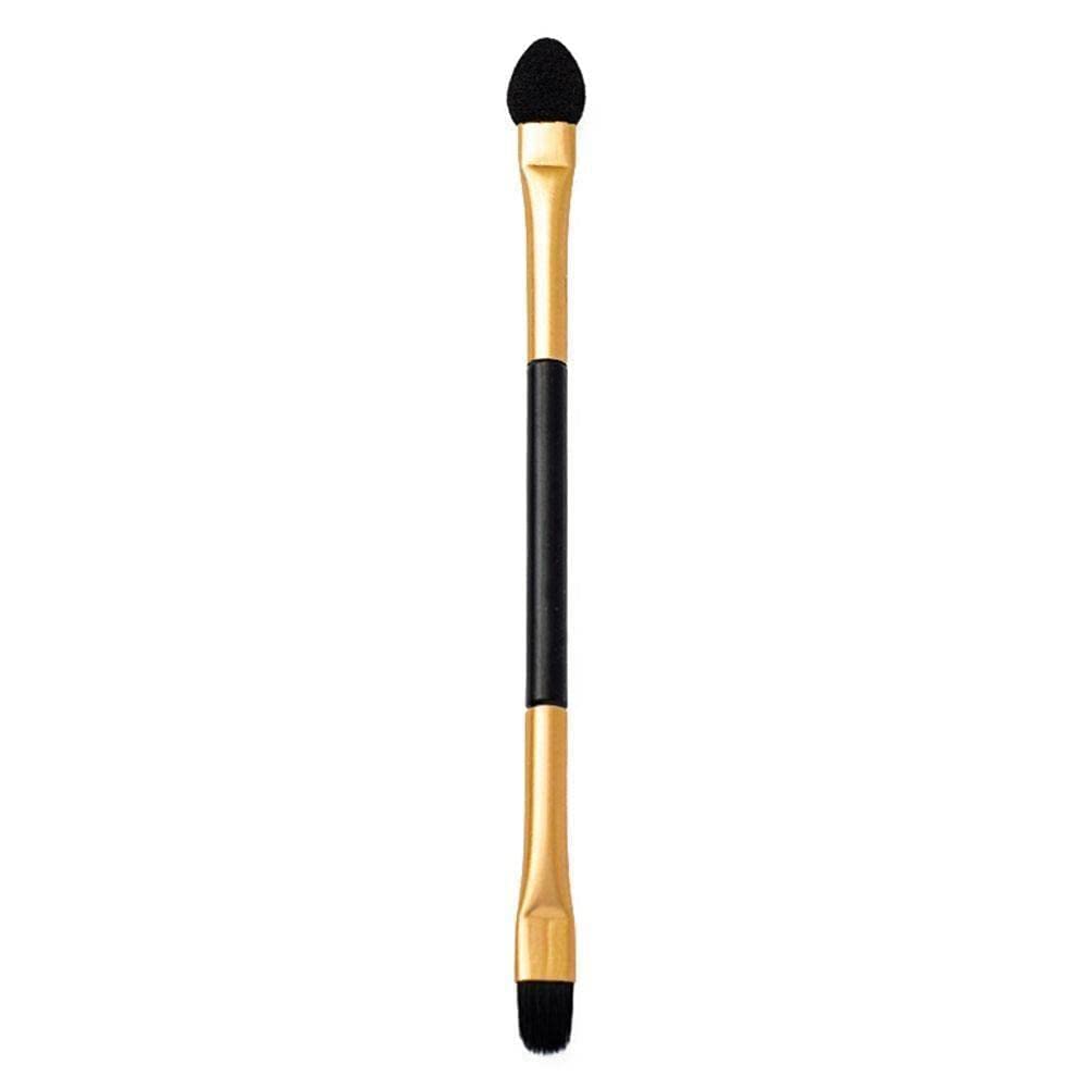 Double-Ended Eyeshadow Brush with Sponge Tip - Professional Makeup Brush for Blending & Smudging Eyeshadow - Perfect for Women's Beauty & Cosmetics Kit - Great for Everyday Makeup & Special Occasions