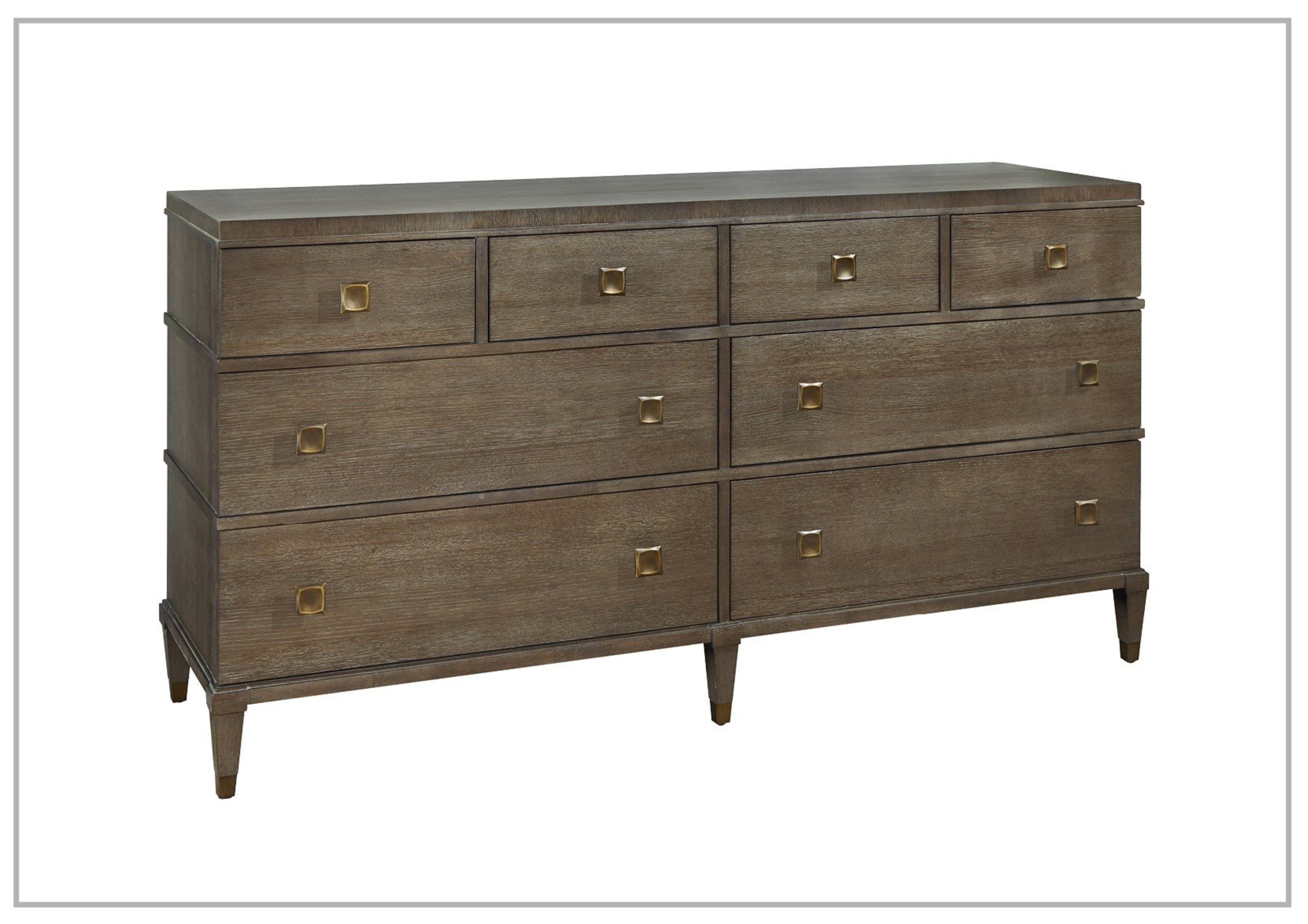 Universal Wooden Dresser with 8 Drawers - Solid Wood Storage Cabinet for Bedroom, Living Room & Nursery - Organize Clothes, Toys & Home Essentials