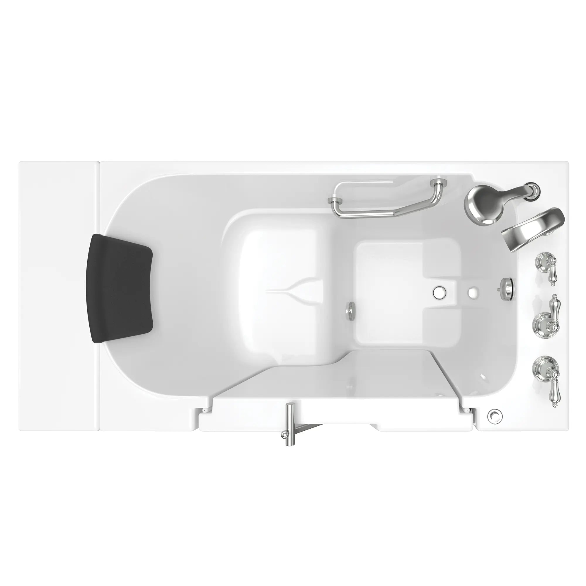 Premium 30 x 52 Inch Gelcoat Walk-In Bathtub with Soaker System & Right Hand Drain - Ideal for Elderly & Mobility Assistance, Spa-Like Relaxation at Home
