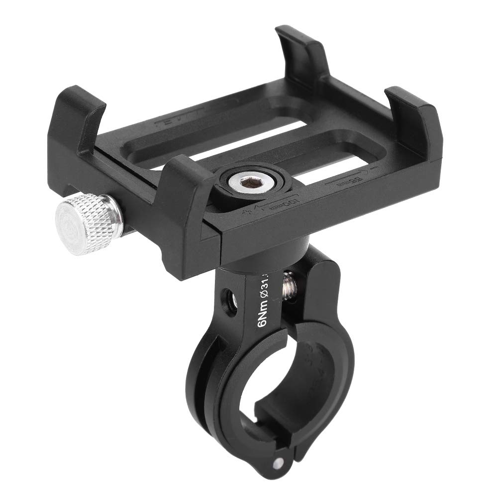 Janzoom Adjustable Motorcycle Phone Mount Holder - High Strength Universal Bike Phone Stand for Electric Bikes, Motorcycles & Scooters - Perfect for GPS Navigation, Food Delivery & Commuting