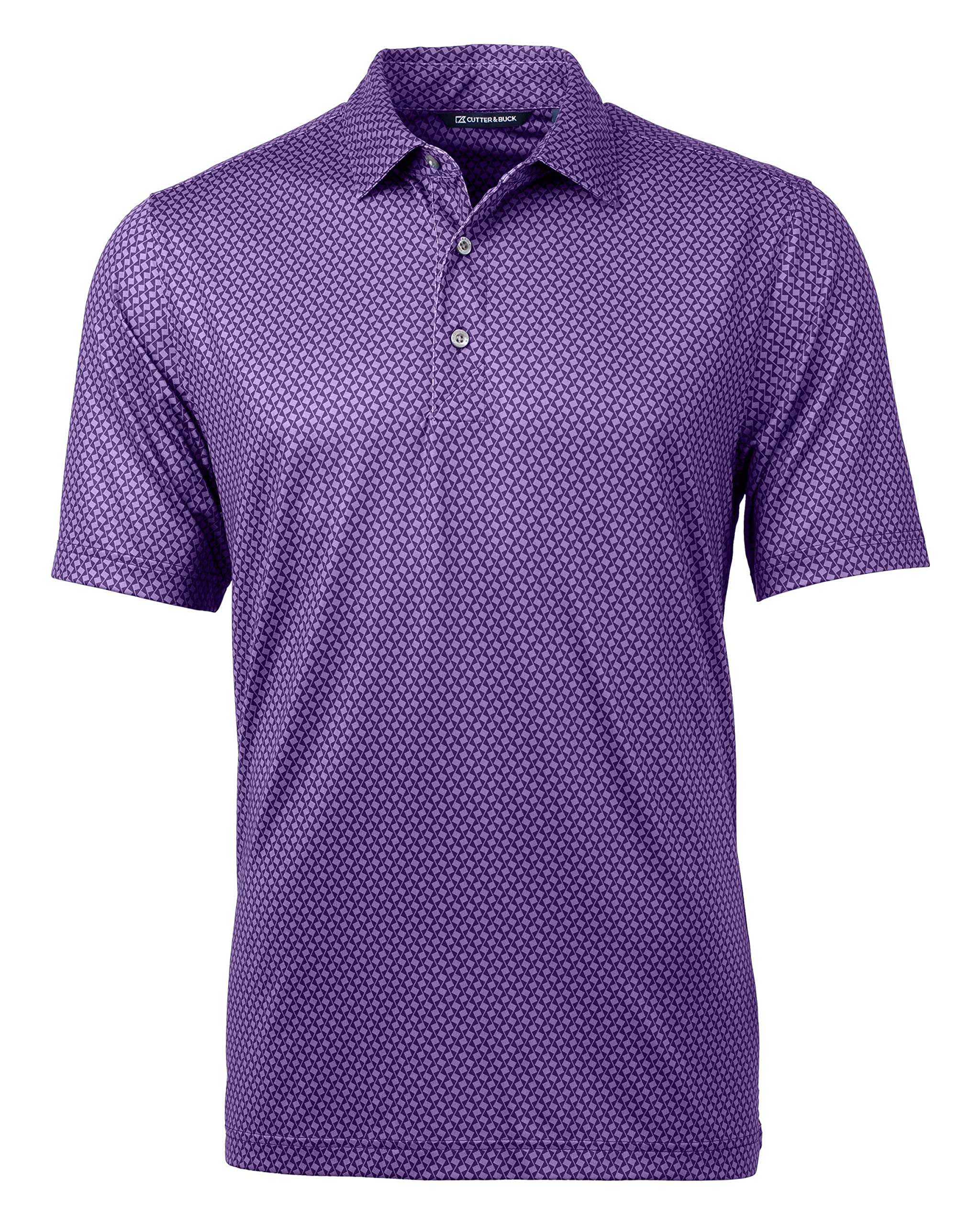 Cutter & Buck Pike Banner Print Stretch Men's Big & Tall Polo Shirt - Comfortable & Stylish Golf & Casual Wear for Tall Men