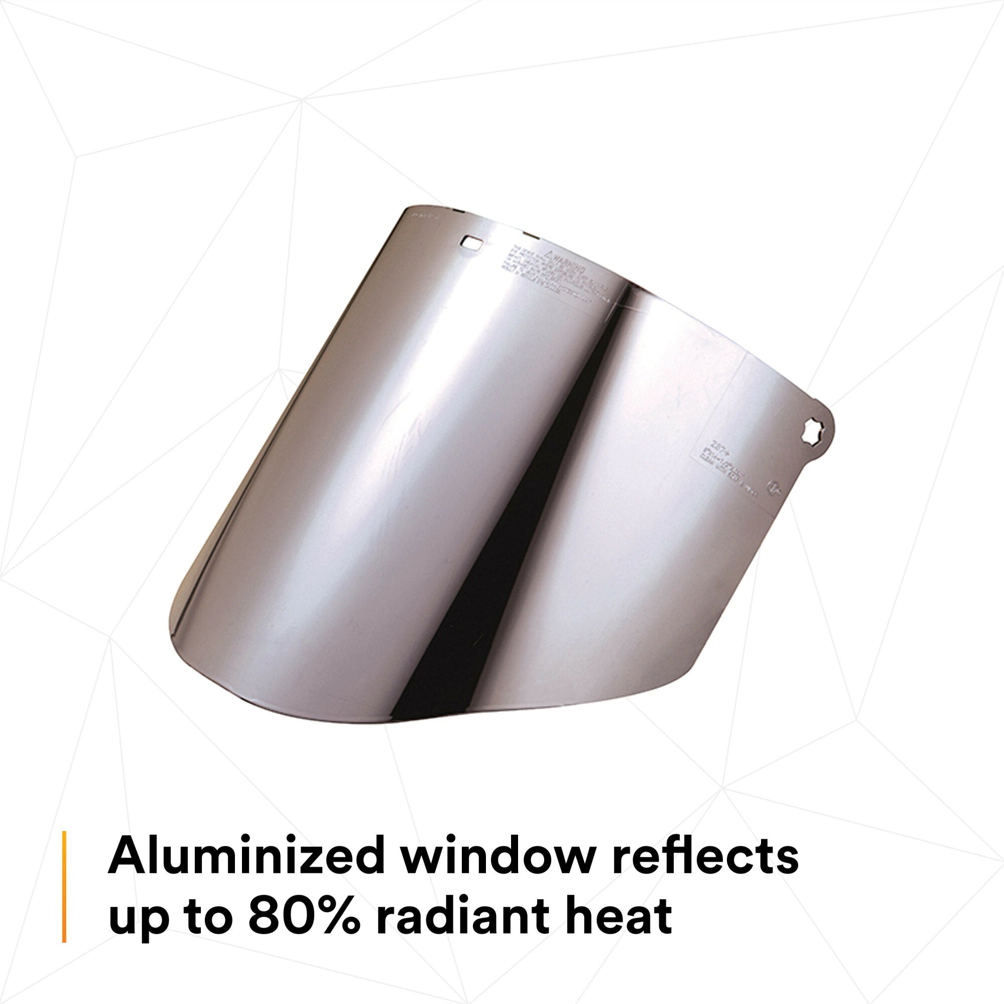 3M Aluminized Polycarbonate Clear Face Shield Window (Model 82504-00000) - Durable Safety Protection for Welding, Grinding & Industrial Work