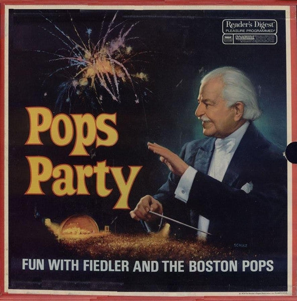 Arthur Fiedler & Boston Pops Orchestra - Pops Party: Fun With Fiedler & The Boston Pops (8xLP Vinyl Box Set, Compilation, Near Mint/Mint Condition) - Perfect for Classical Music Collectors & Vintage Vinyl Enthusiasts
