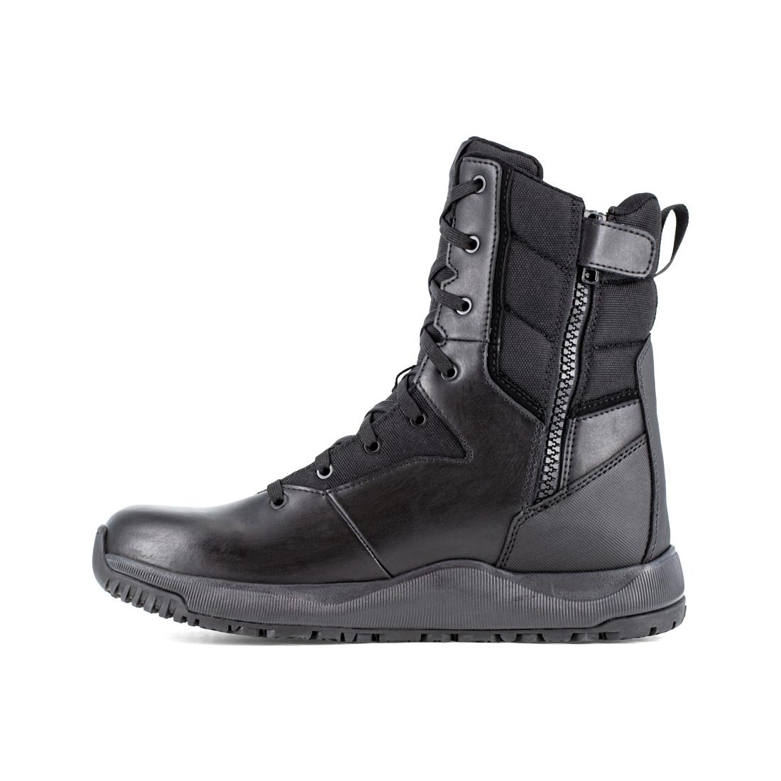 8 Inch Tactical Soft Toe Work Boots for Men - Black | Durable & Comfortable for Construction, Hiking & Outdoor Activities