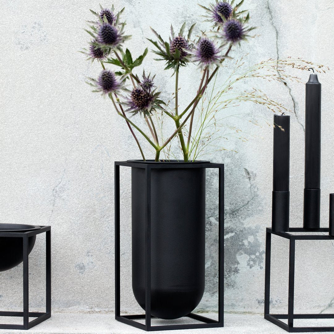 Soren Lassen Kubus Vase - Modern Minimalist Ceramic Flower Vase for Home Decor, Office & Wedding Centerpiece - Lolo by Lassen Collection