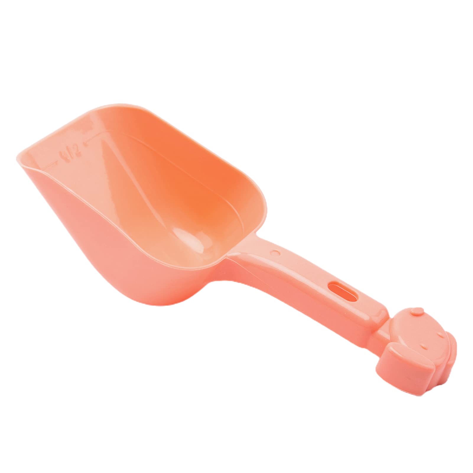 HOVTOIL Pet Food Scoop - Sturdy ABS Construction, BPA Free, High Toughness - Perfect for Cat & Dog Food Storage - Ideal for Home Use, Pet Care Supplies, Great Gift for Pet Lovers (Pink)