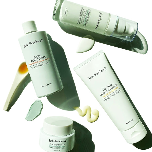 Josh Rosebrook Rejuvenating Mini Facial Set - Organic Skincare for Glowing Skin - Perfect for Travel, Spa Days & At-Home Self Care