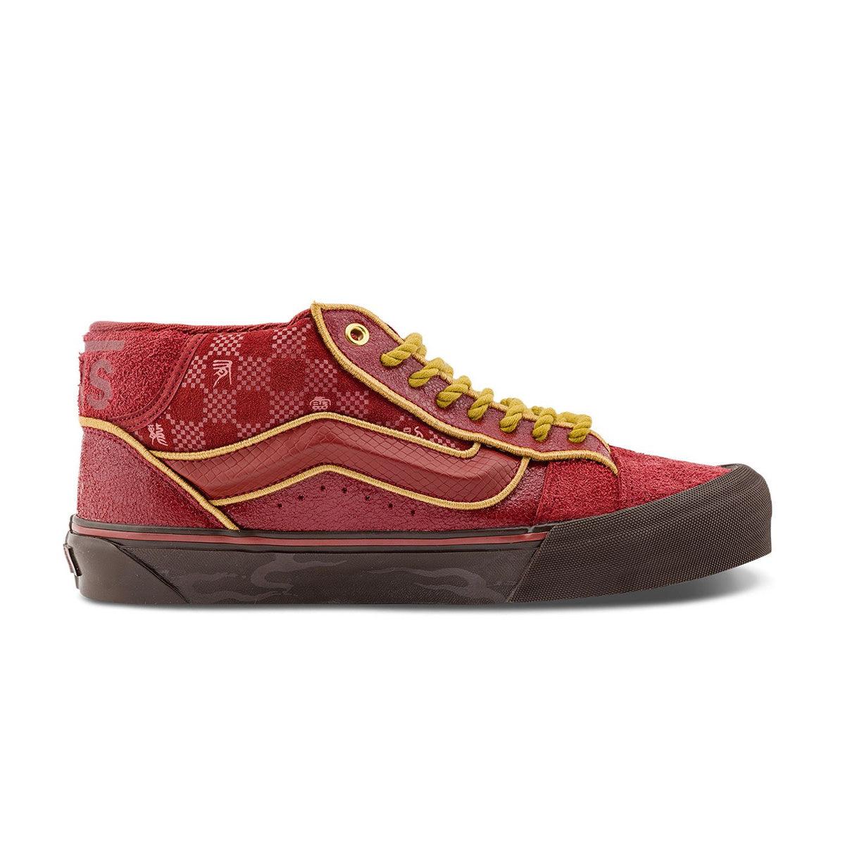 Knu Mid Skool Year of the Dragon 'Dark Red' Sneakers - Limited Edition Dragon-Themed Skate Shoes for Men & Women - Perfect for Streetwear, Skateboarding & Casual Fashion