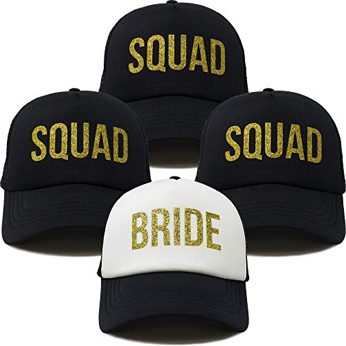A Bride & Three Squads - Gold Lettering