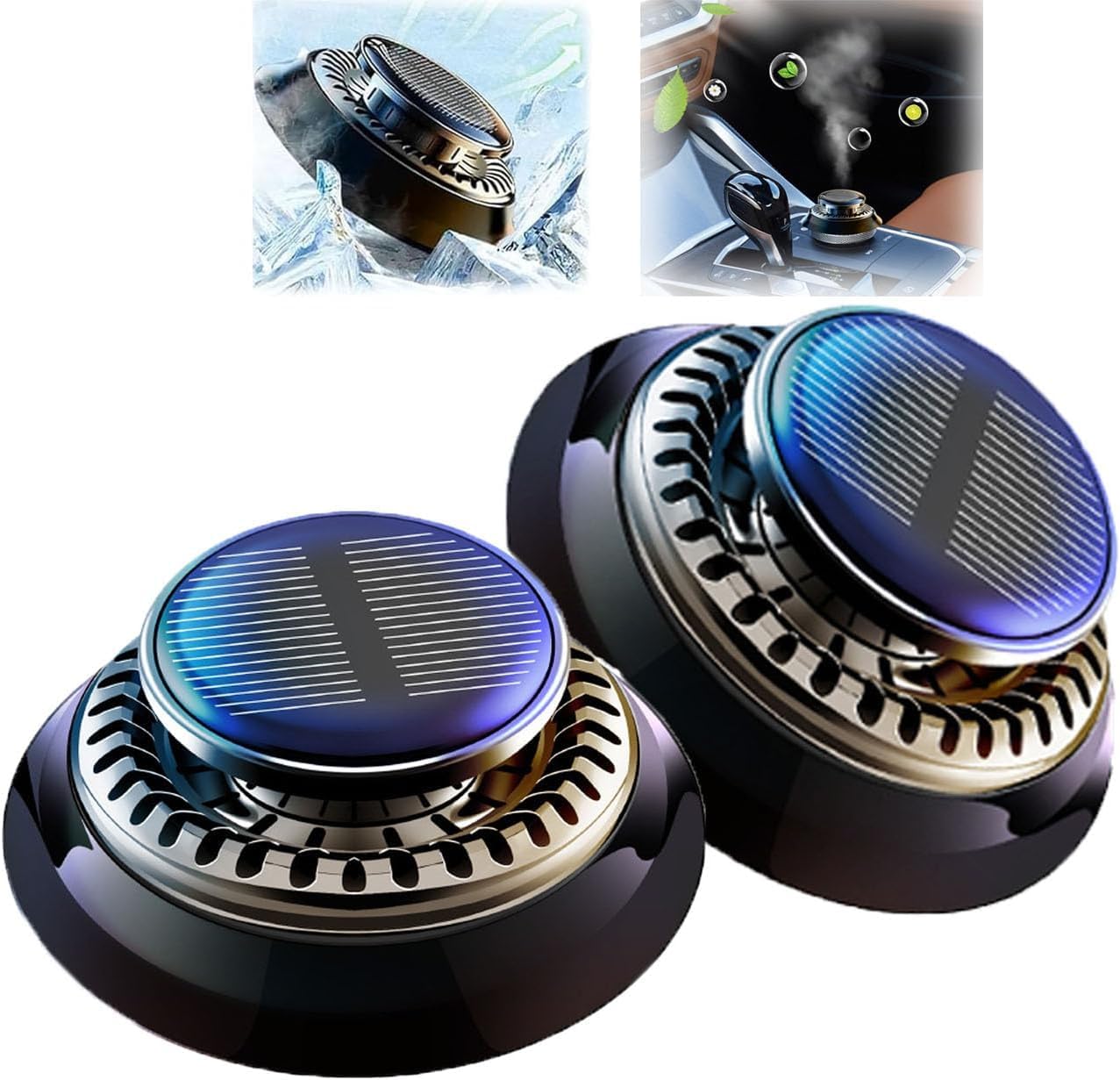 Electromagnetic Snow Removal & Deicing Tool for Cars - Vehicle Microwave Molecular Deicer with Essential Oil Diffuser (2Pcs Cedar Scent) - Perfect for Winter Car Care & Aromatherapy on Icy Roads