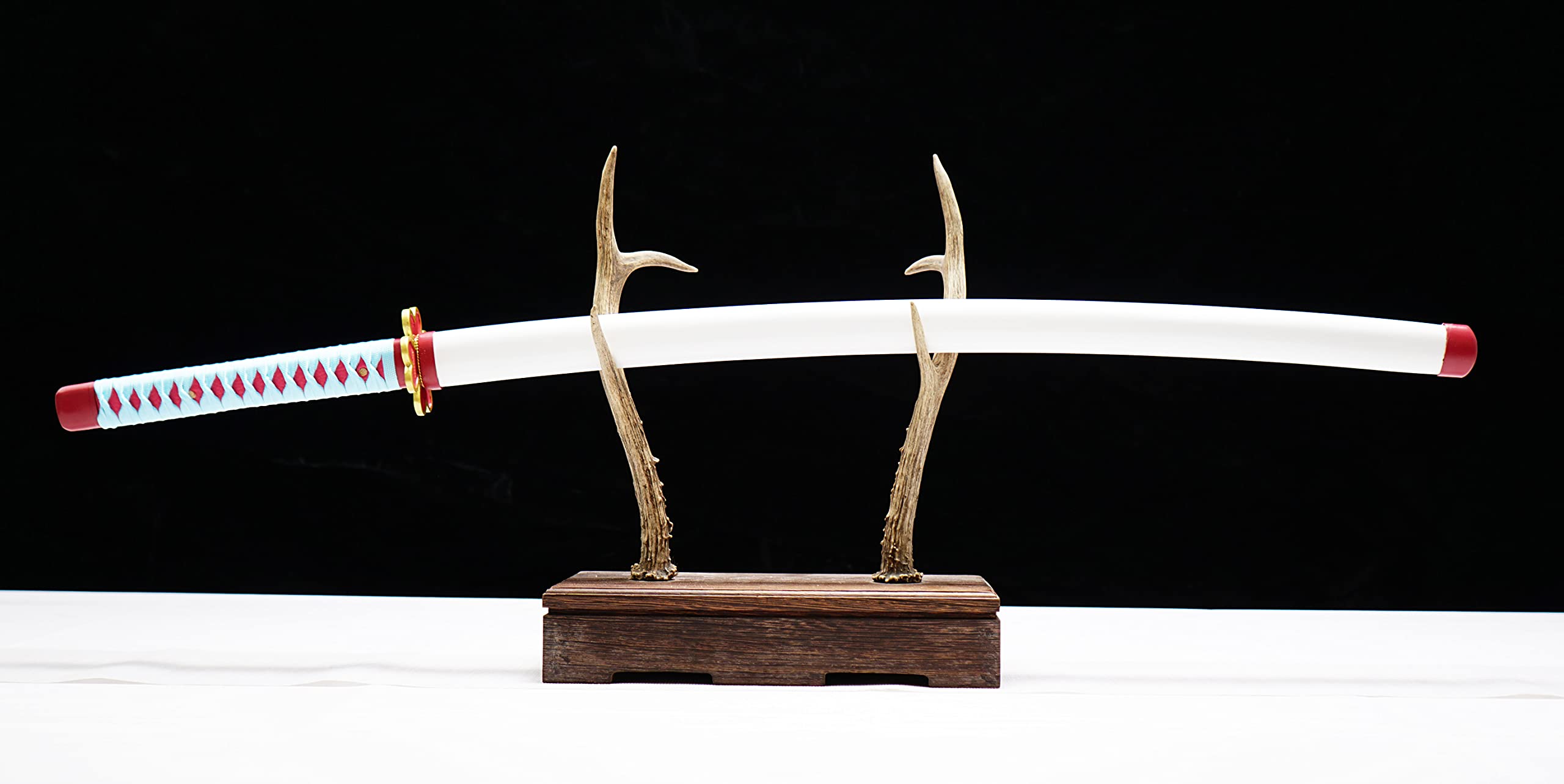 Demon Slayer Sword - Kimetsu no Yaiba Tanjiro Kamado & Shinobu Kocho Cosplay Replica - Carbon Steel Anime Weapon for Collectors & Cosplay - Perfect for Halloween, Conventions & Display