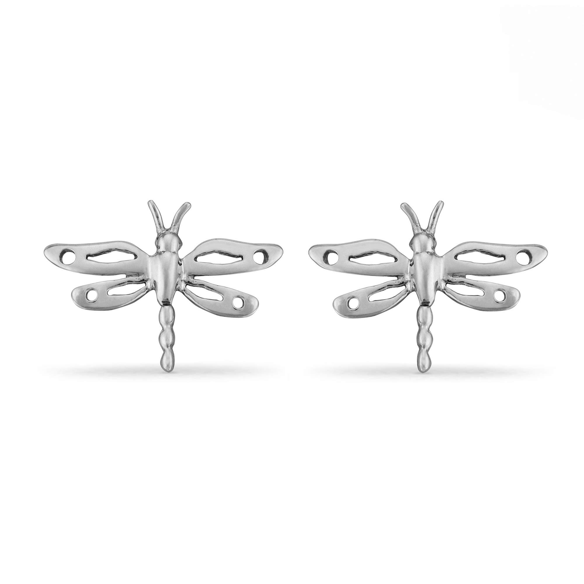 Sterling Silver Dragonfly Stud Earrings for Women - Elegant Insect Jewelry Gift for Her - Perfect for Everyday Wear, Parties & Special Occasions