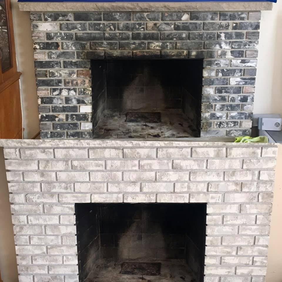 Stone Fireplace Paint Kit (Misty Harbor) - All-in-One Fireplace Renovation Solution for Stunning Makeovers | Heat-Resistant, Durable Finish | Perfect for Living Rooms, Bedrooms & Outdoor Fireplace Upgrades