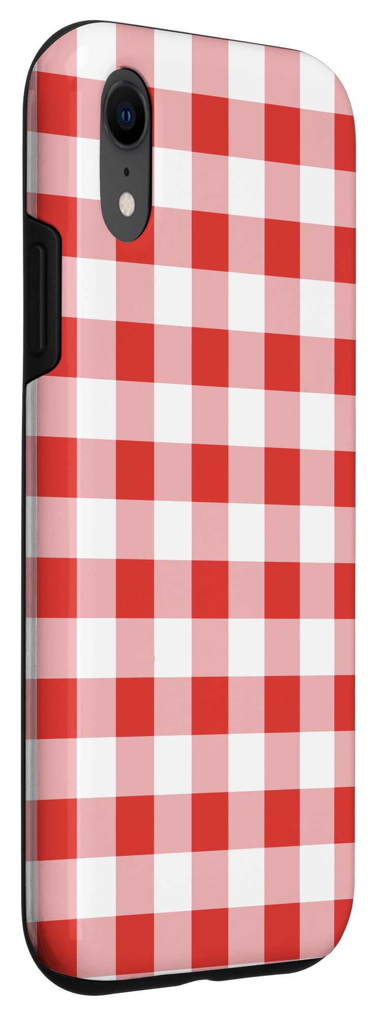 iPhone XR Case - Slim Protective Cover for iPhone XR (Red & White Gingham Pattern) | Perfect for Everyday Use, Travel & Work
