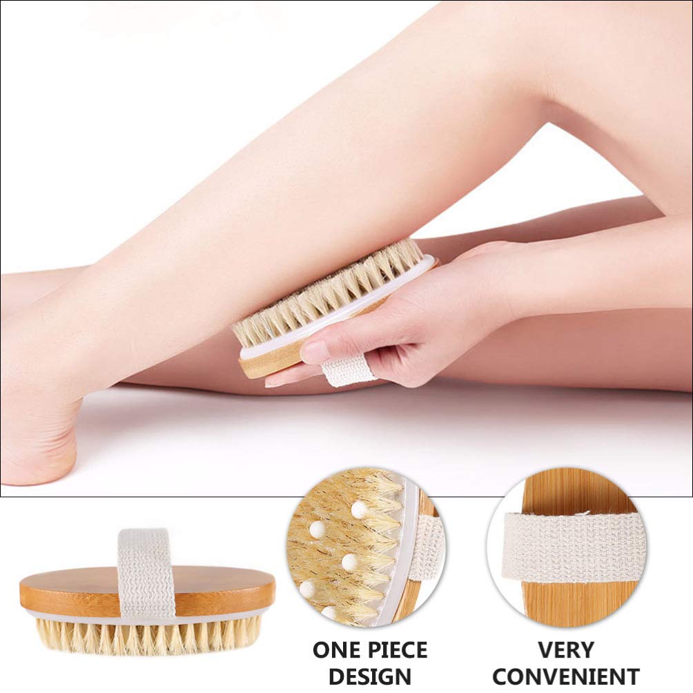 Exfoliating Bath Brush with Long Handle - Body Scrubber & Skin Massager for Shower & Bath - Back Scrub Brush, Bath Accessories for Deep Cleansing & Relaxation (Perfect for Spa Days & Dry Skin Care)
