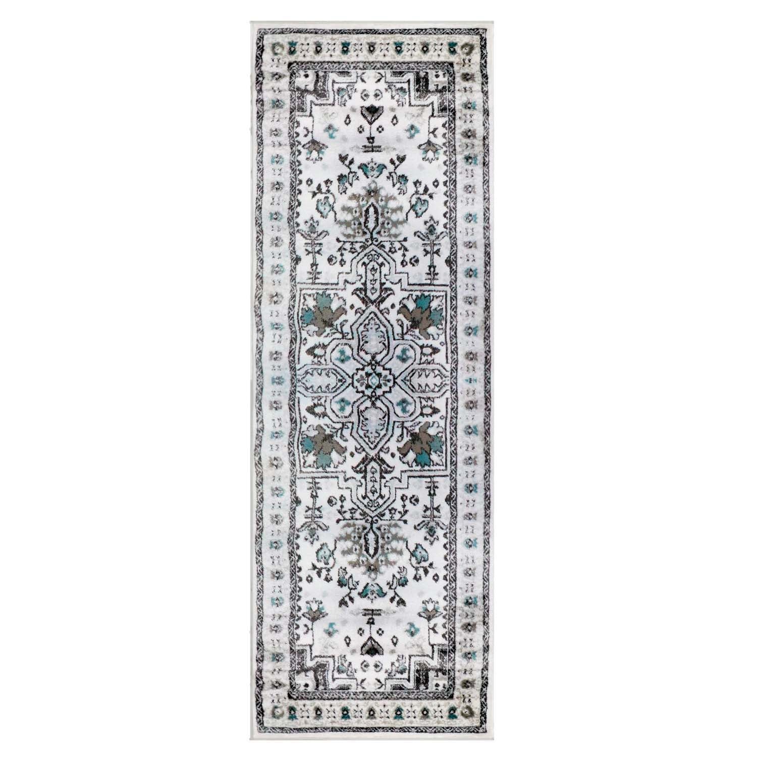 Einsgrove Southwestern Tribal Medallion Indoor Area Rug - Non-Slip Runner Rug for Living Room, Bedroom, or Entryway Decor
