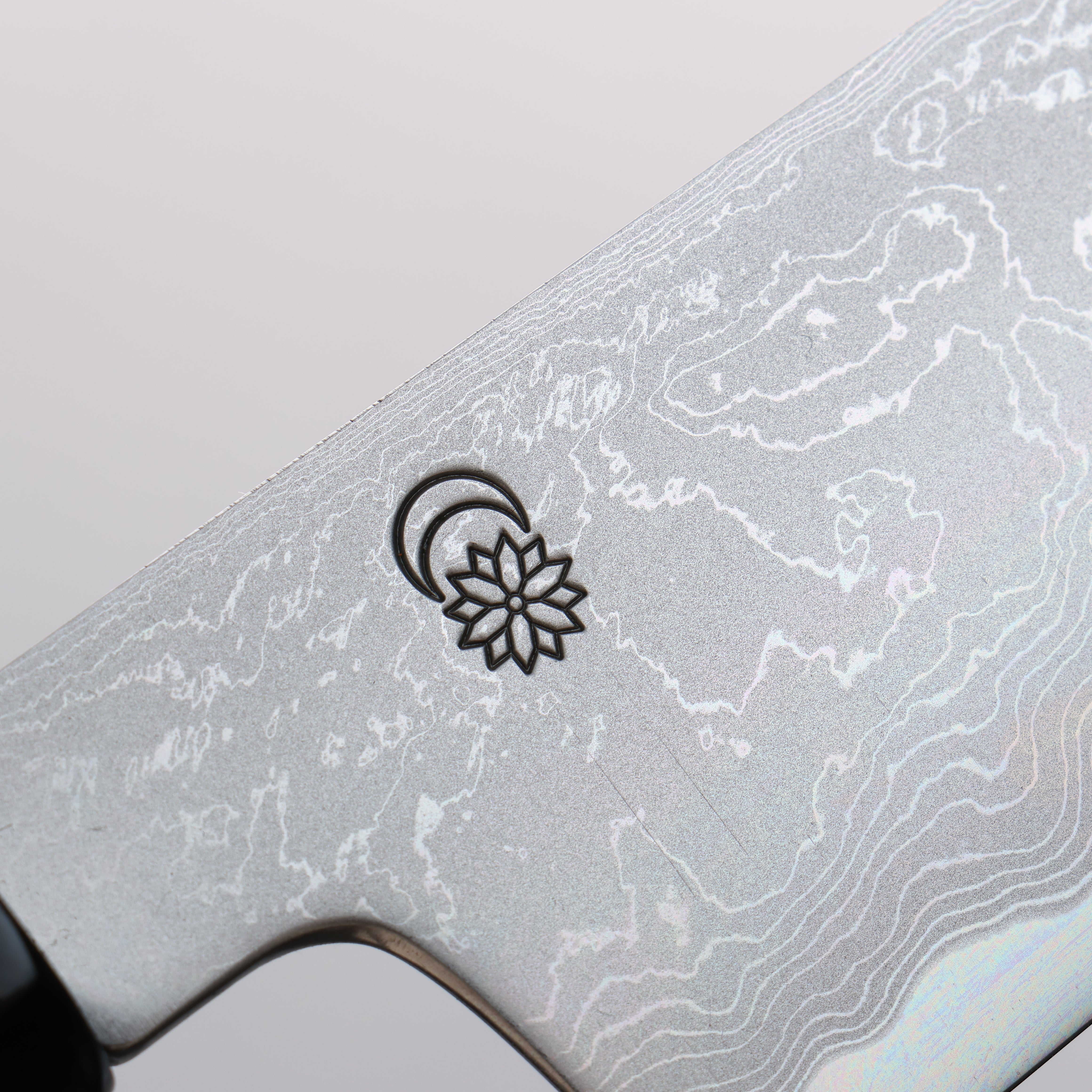 Premium Kikuzuki Blue Steel No.1 Damascus Kiritsuke Santoku Knife 180mm - Japanese Chef Knife with Magnolia Wood Handle - Perfect for Slicing, Dicing & Precision Cutting in Professional & Home Kitchens