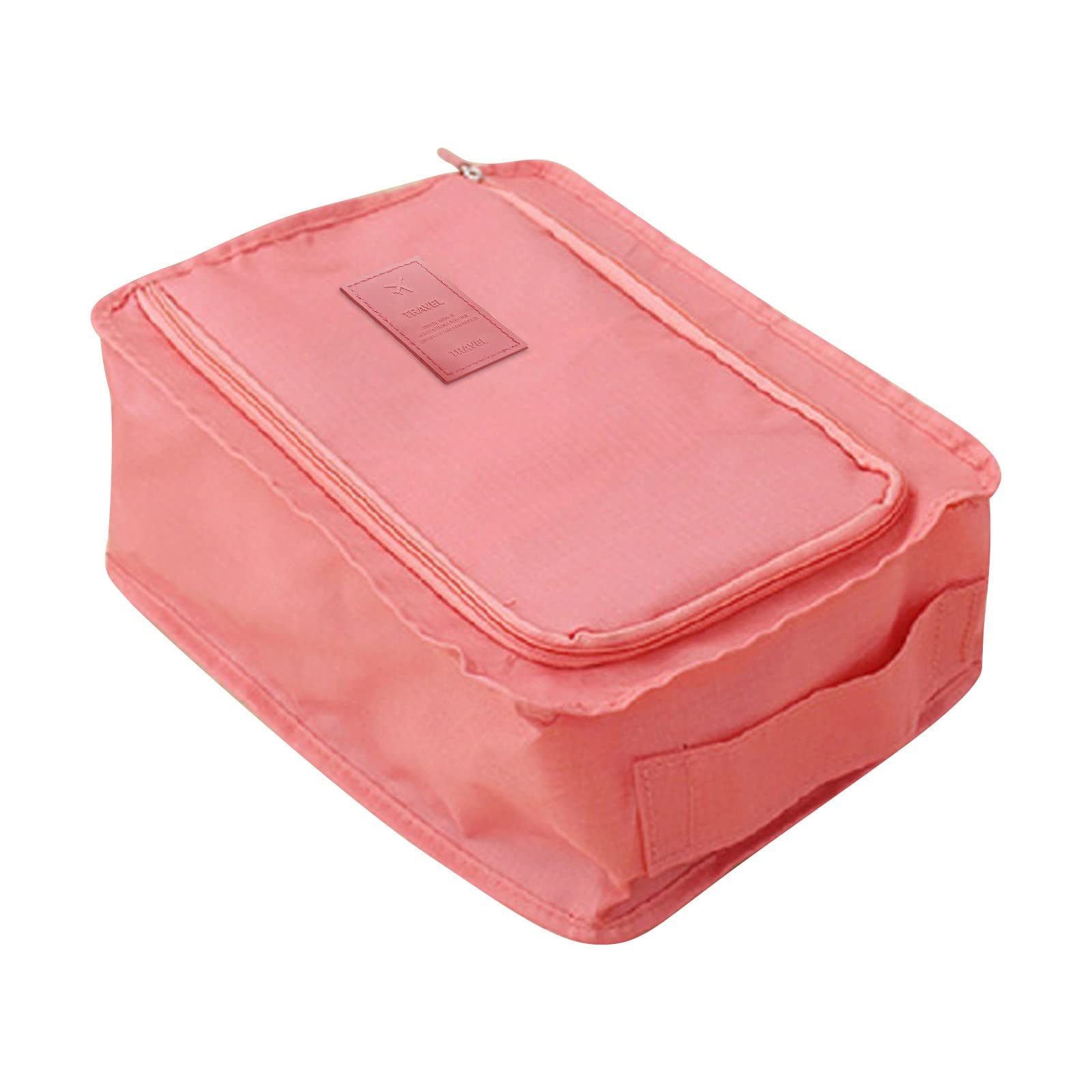 Portable Tote Shoe Bag for Travel & Home Storage (Pink) - Keep Shoes Organized On-the-Go