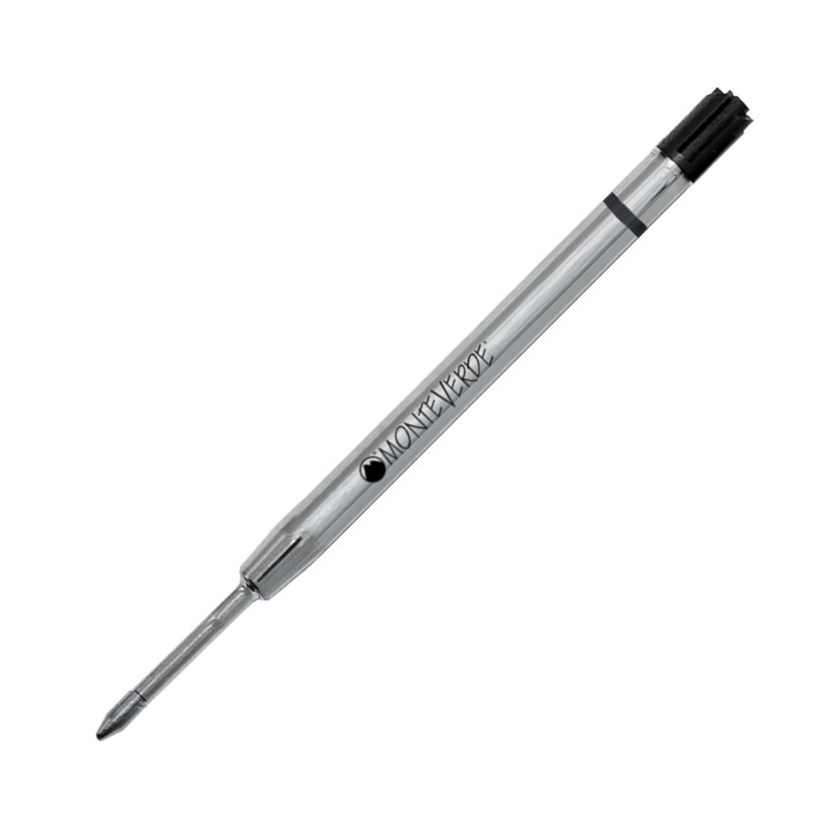 Monteverde Capless Ceramic Gel Pen Refill for Parker Ballpoint Pens - Broad Black Ink (P444BK) - Smooth Writing for Office, School & Everyday Use