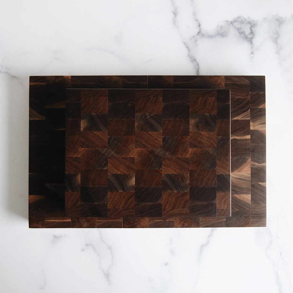 Premium Walnut End Grain Cutting Board - Durable Wood Chopping Block for Kitchen - Perfect for Slicing, Dicing & Serving - Ideal for Home Chefs & Professional Kitchens