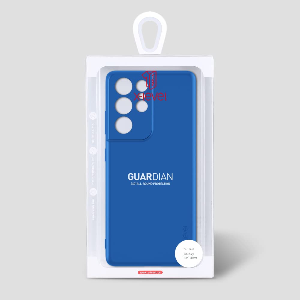 Samsung Galaxy S21 Ultra Case - Slim Fit Soft TPU Ultra Thin Protective Cover [Guardian Series] | Matte Finish Anti-Scratch Lightweight Phone Case | Compatible with Samsung S21 Ultra (Blue) | Perfect for Everyday Use, Travel & Outdoor Activities