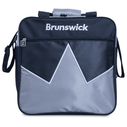 Brunswick Blast Silver Single Tote Bowling Bag - Lightweight & Durable for League Play & Practice - Perfect for Bowling Enthusiasts & Team Players