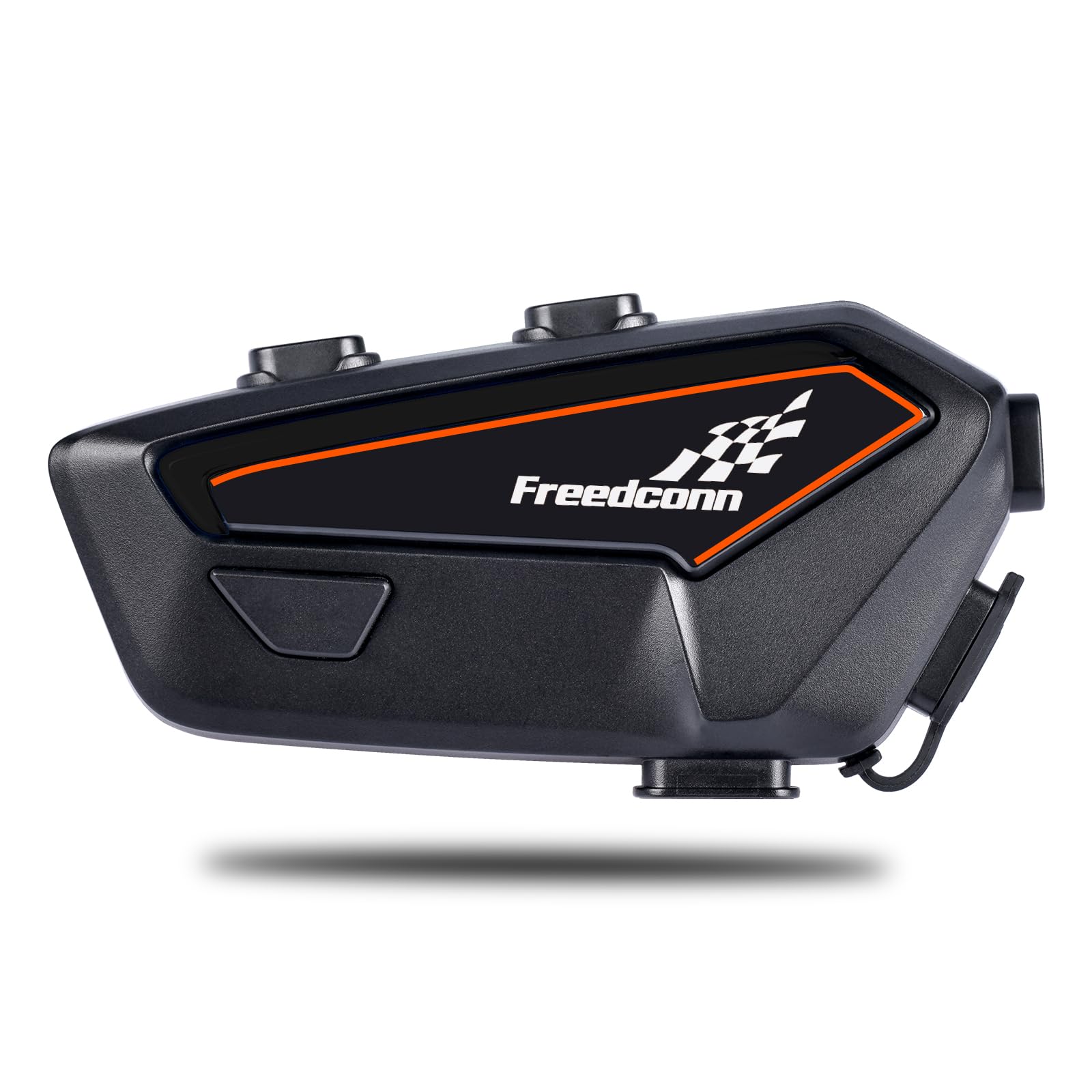FreedConn F1 Motorcycle Bluetooth Helmet Headset - Wireless Headphone Speaker with Bluetooth 5.2, CVC Noise Cancellation, 1100mAh Battery (30 Hours), IP67 Waterproof, Voice Control - Perfect for Solo Riders & Long-Distance Motorcycle Tours
