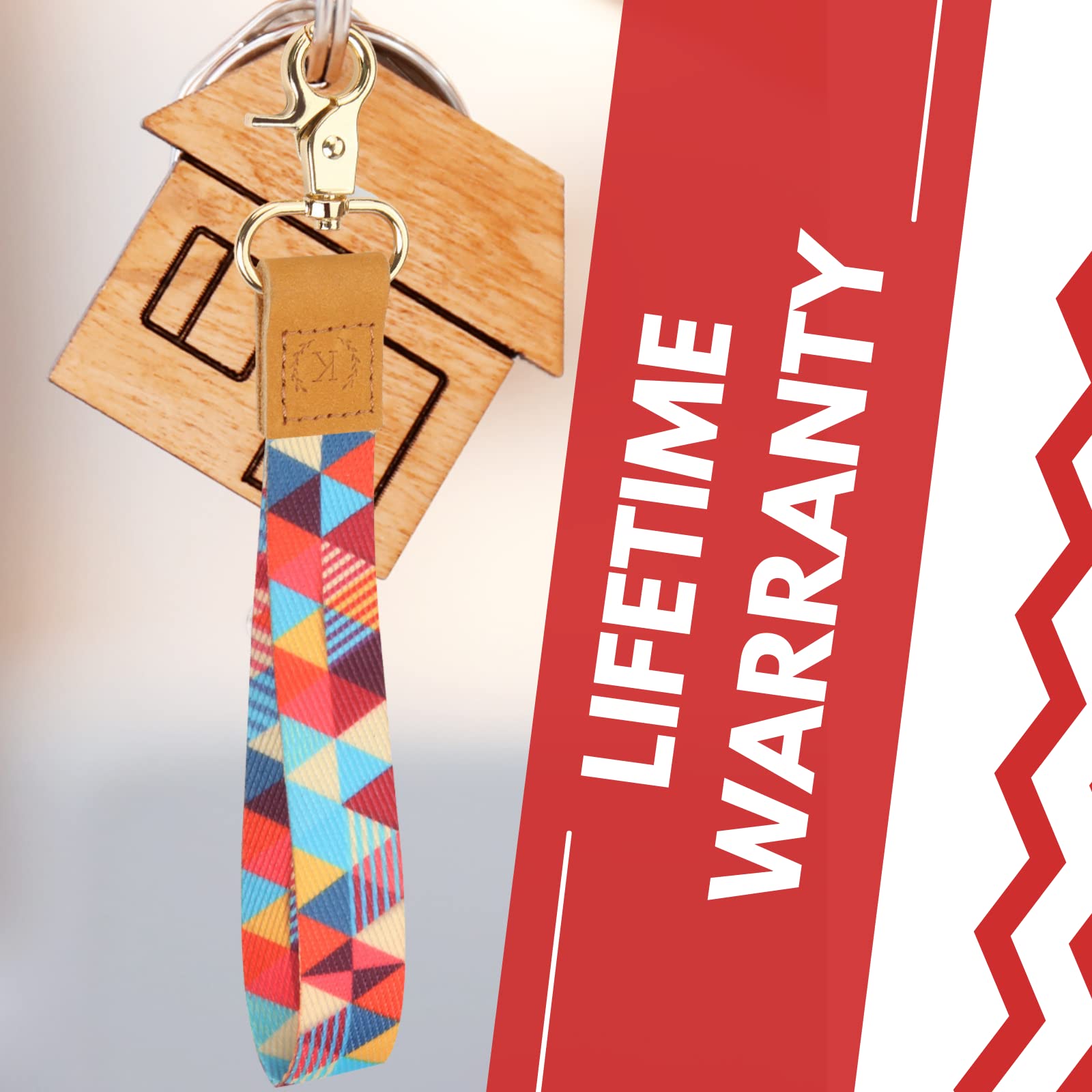 Stylish Lanyard for Keys & ID Badges - Soft Durable Polyester - for Work, Travel, Events