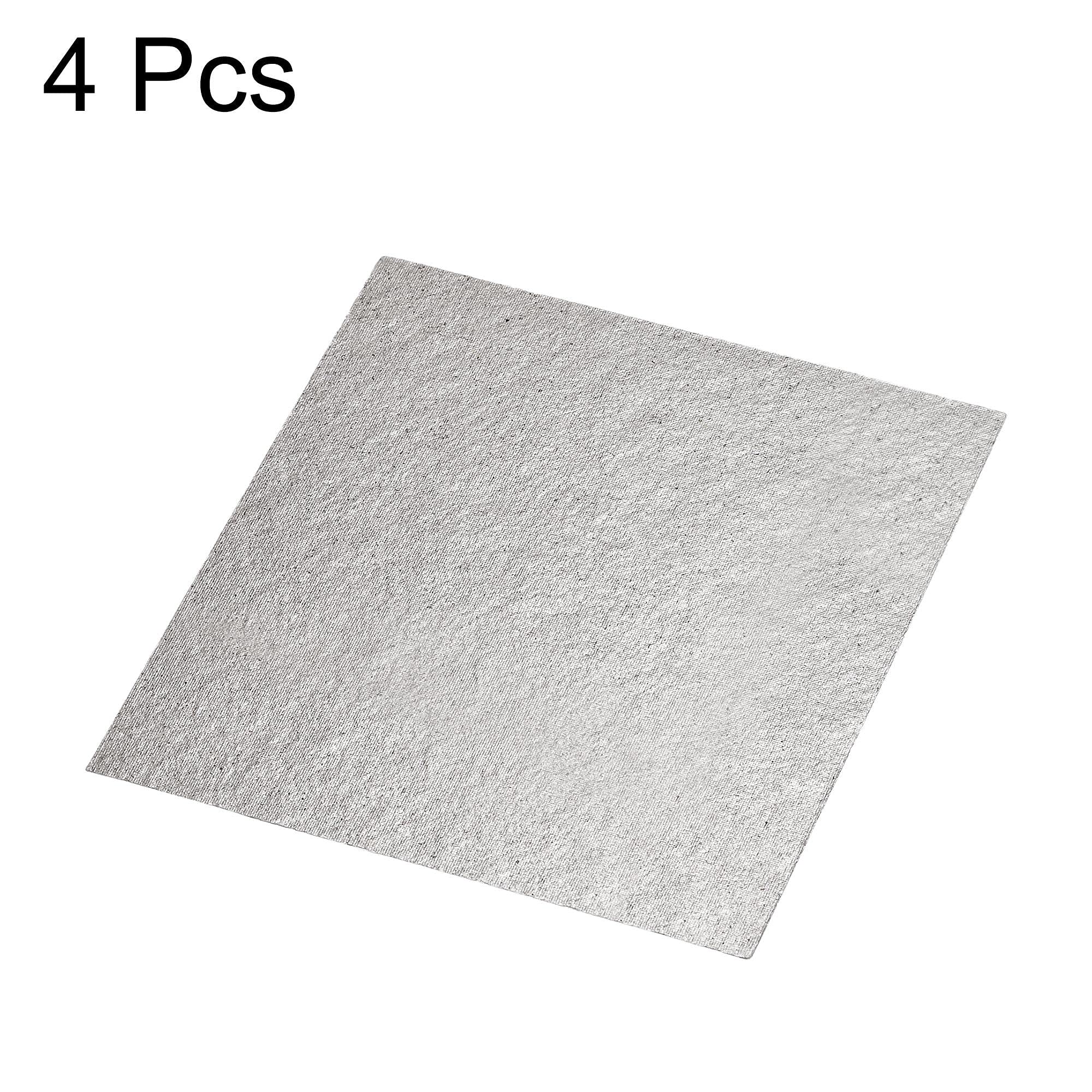 uxcell Microwave Oven Waveguide Cover Mica Plate Sheet - 4.7 x 4.7 Inch Square Insulation Board Repair Kit (4-Pack) - Replacement Part for Microwave Repair & Maintenance