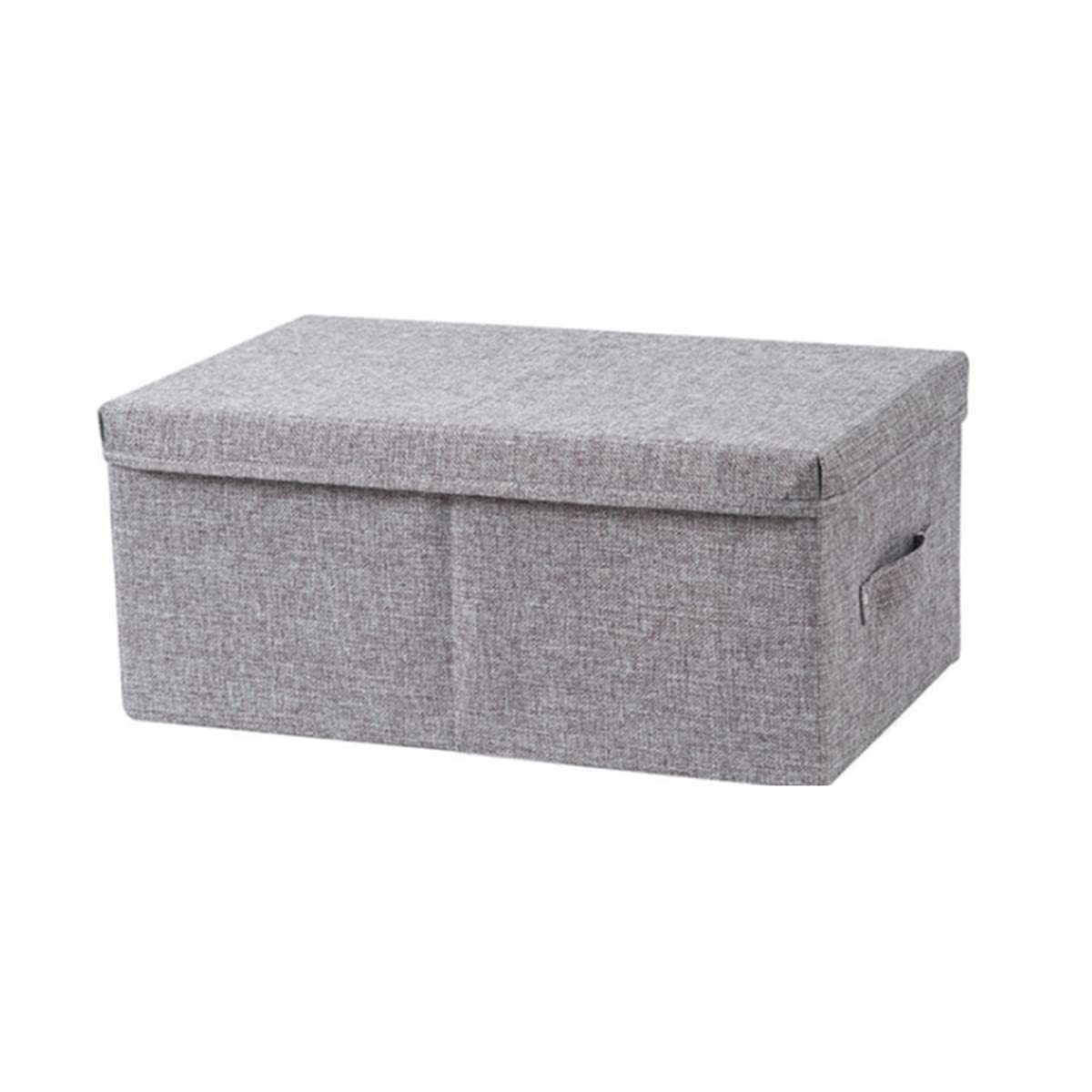Foldable Storage Bins with Lids - Large Collapsible Closet Organizers for Home & Office