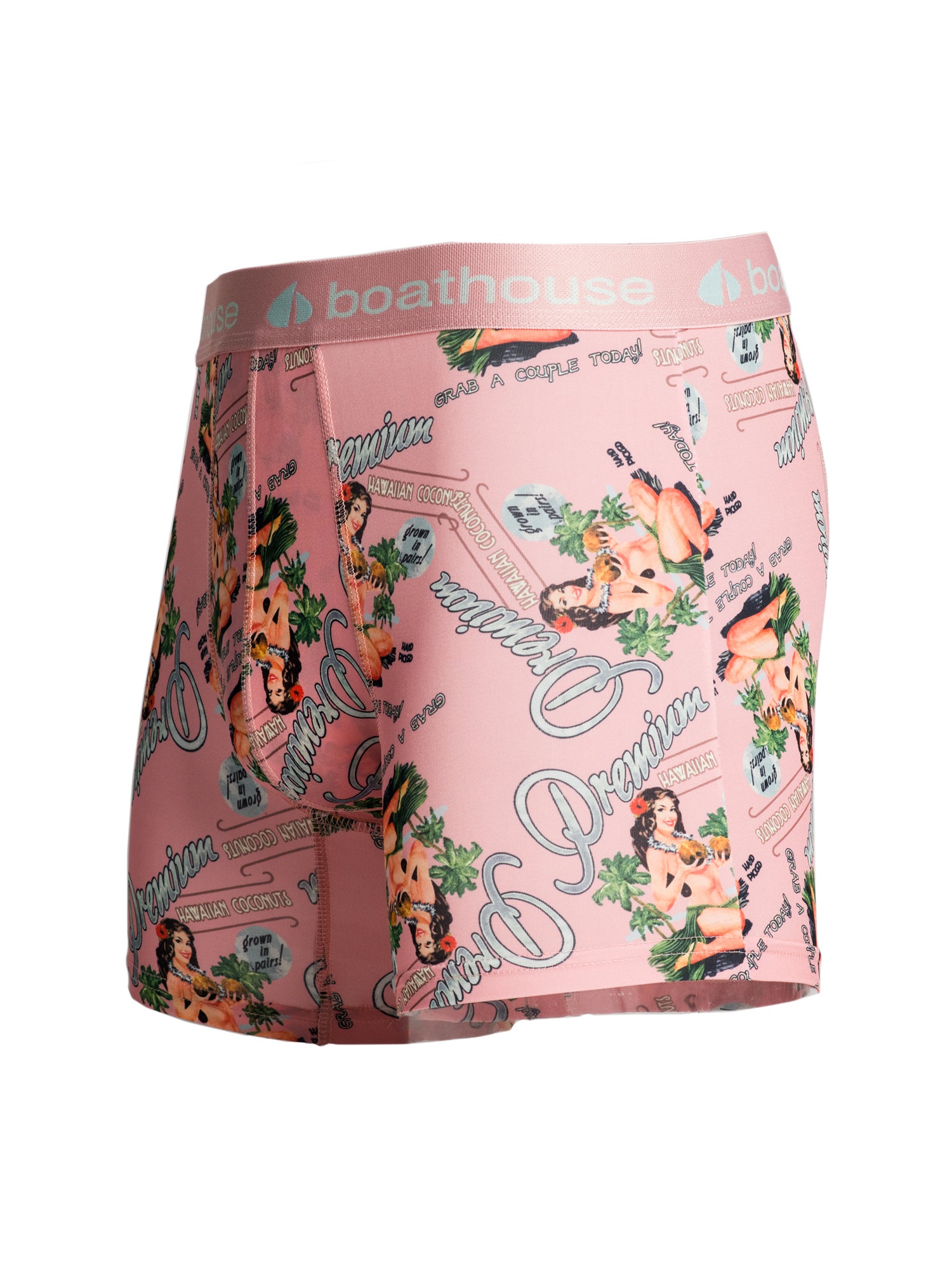 BOATHOUSE NOVELTY BOXER BRIEF - Coconut Print Men's Underwear | Comfortable & Stylish for Beach, Vacation & Everyday Wear