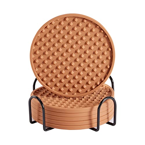 6 Pack Brown With Holder