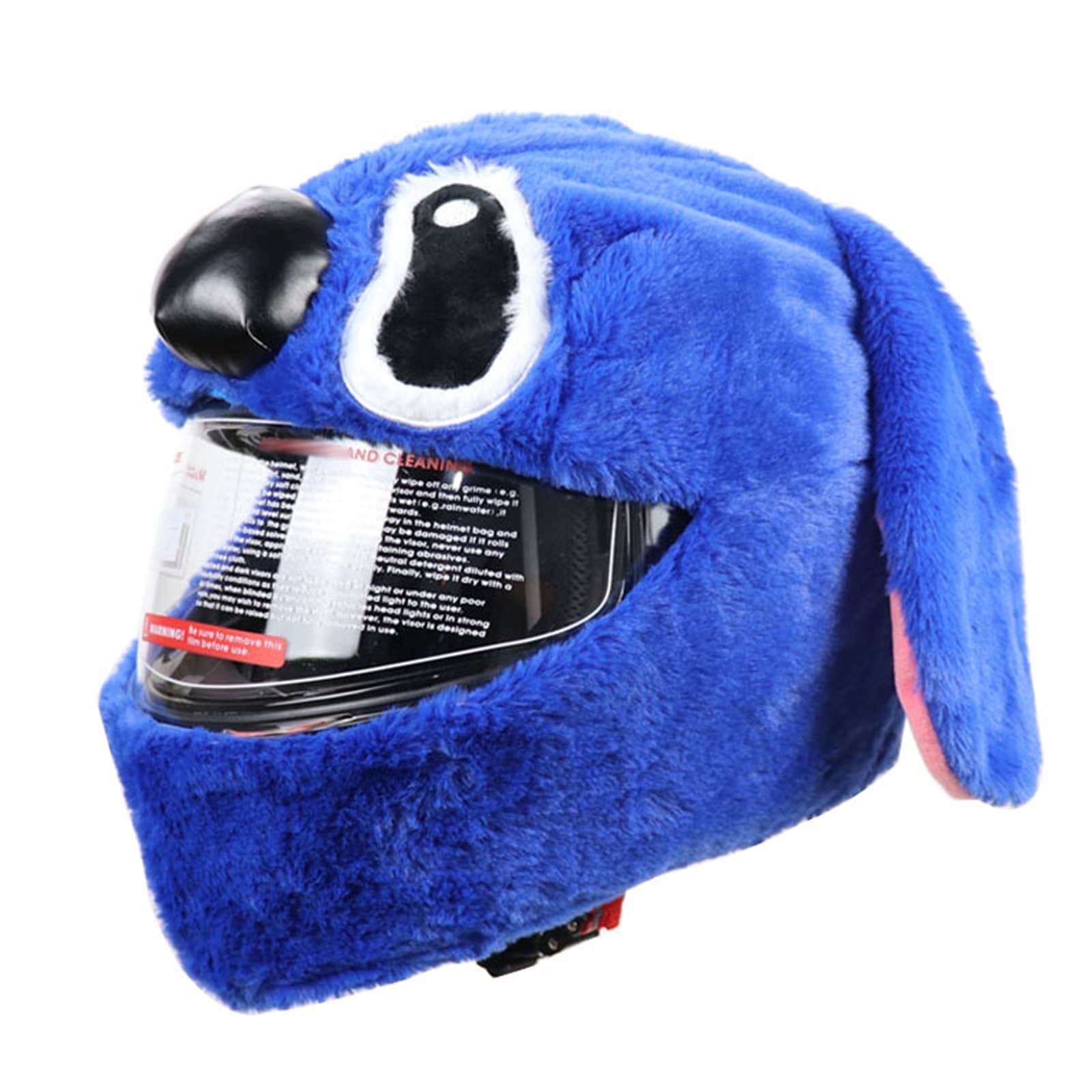 Funny Motorcycle Helmet Cover - Blue Full Face Protector for Street Bikes & Parties