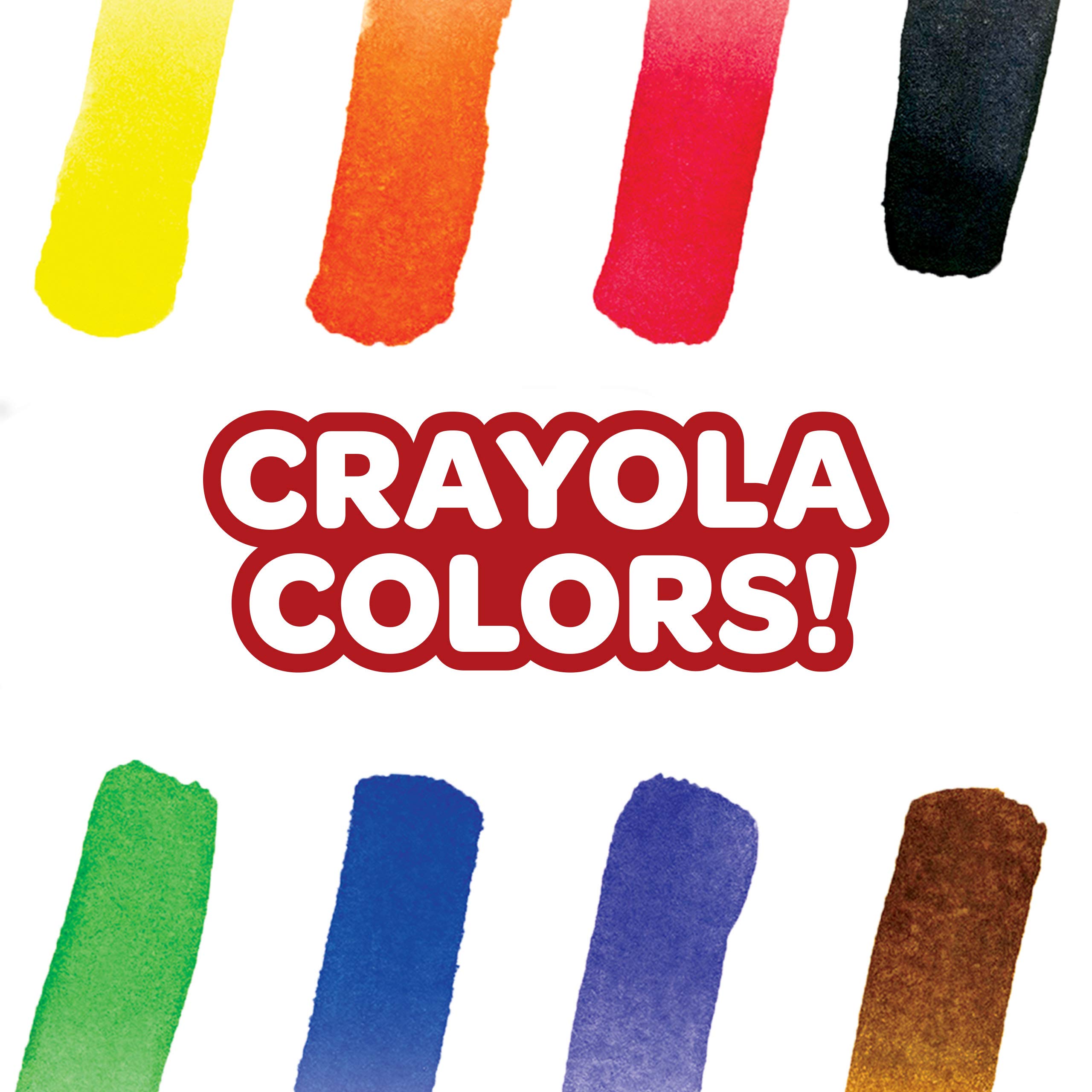 Crayola Watercolor Mixing Set with Taklon Paint Brush - 8 Vibrant Colors for Kids & Artists | Perfect for Classroom, Home Art Projects & DIY Crafts