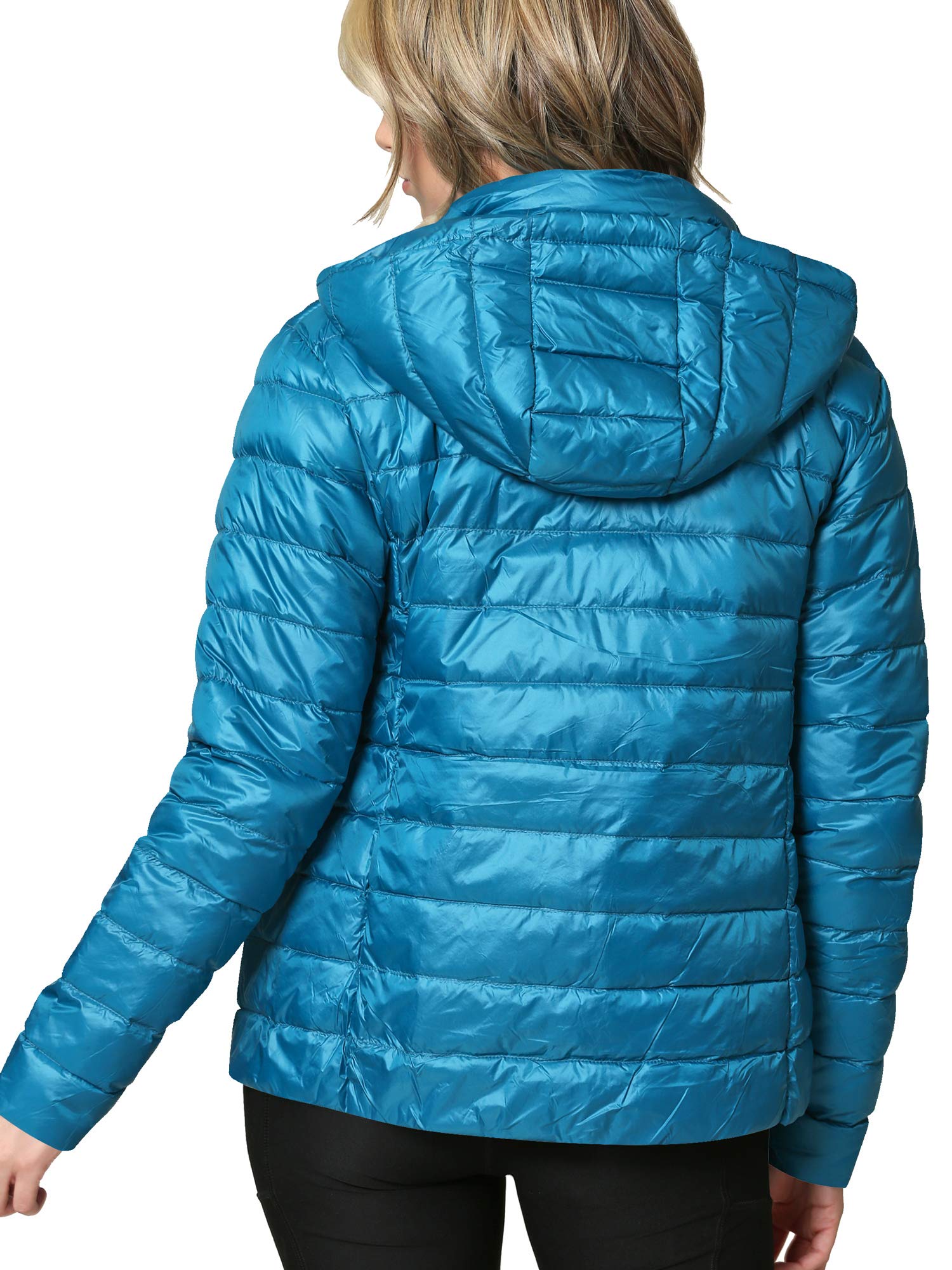 CTC Women's Ultra Lightweight Packable Down Jacket with Removable Hood - Warm Winter Coat for Outdoor Activities, Travel & Hiking