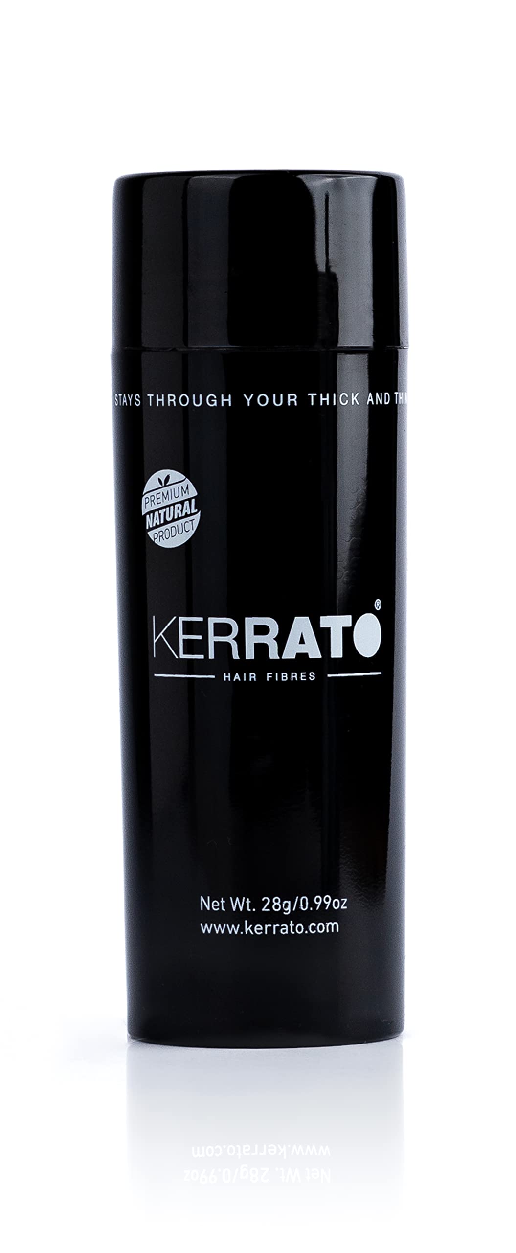 Kerrato Natural Hair Fibres for Thinning Hair - Light Brown 28g | Instant Hair Loss Concealer in 10 Seconds | Hair Thickening Fibers for Men & Women | Perfect for Daily Use, Special Occasions & Confidence Boosting