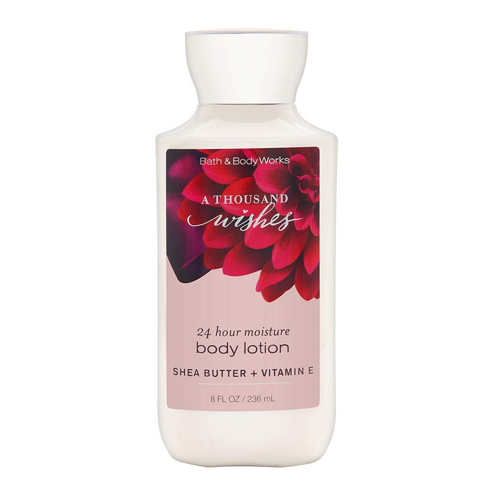 Bath & Body Works A Thousand Wishes Shea & Vitamin E Body Lotion - 8 Ounce Moisturizing Lotion for Dry Skin, Hydrating & Nourishing - Perfect for Daily Use, Gift Sets & Self-Care Routine