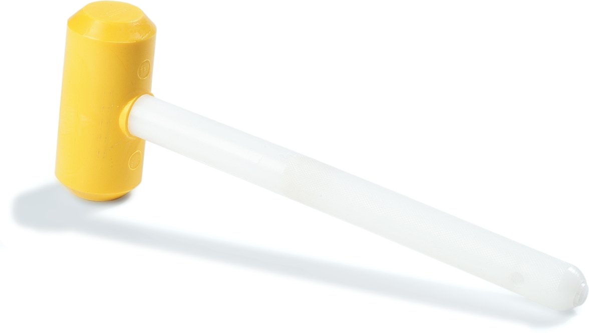 SPARTA 4070400 14-Inch White Plastic Mallet with Threaded Handle - Pack of 12 - Non-Marring Tool for Cleaning, Assembly & Woodworking - Perfect for Delicate Surfaces & DIY Projects